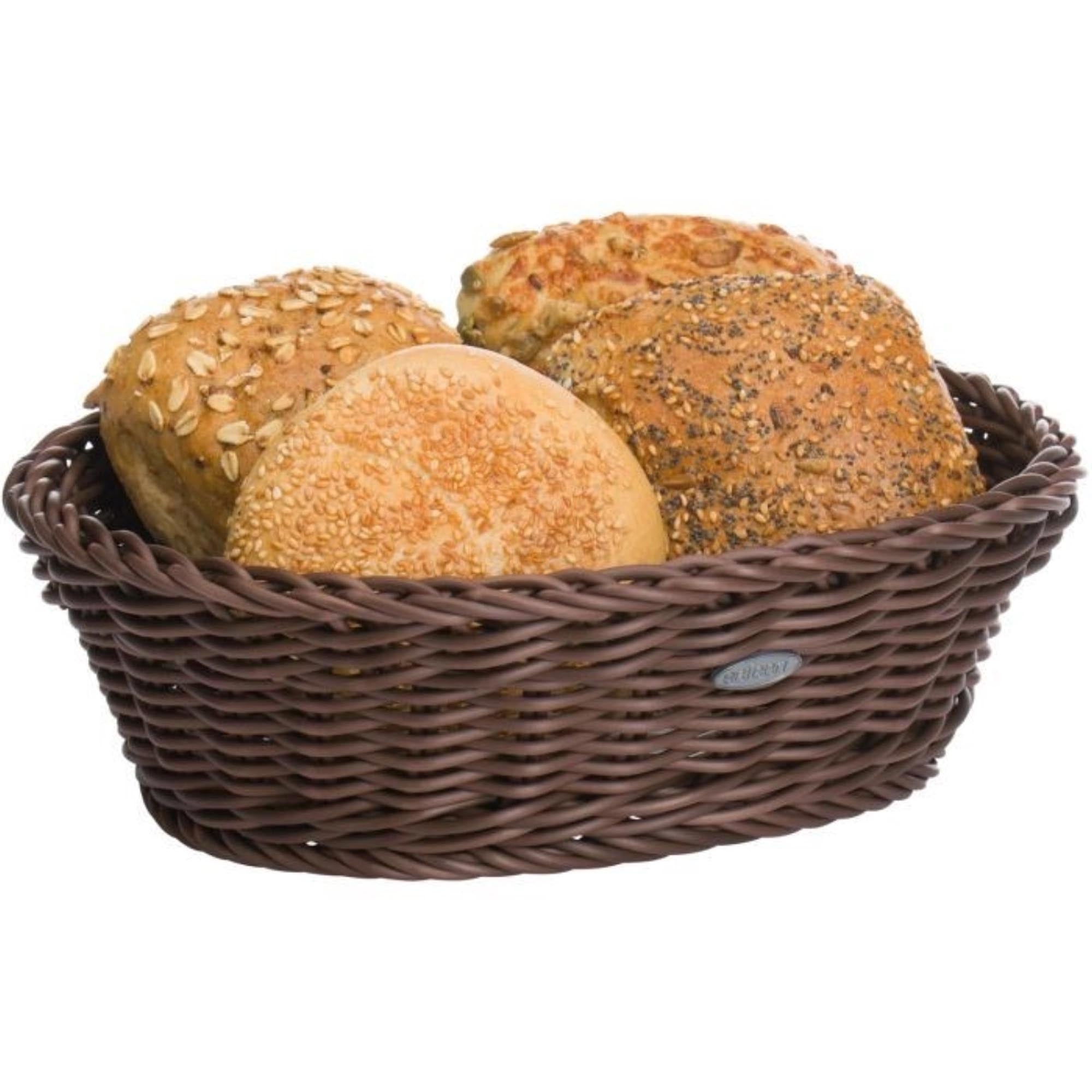 Ovale braune Schale von Westmark, 25,5x19x8cm, perfekt für Servieren und Dekorieren mit stilvollem Design.