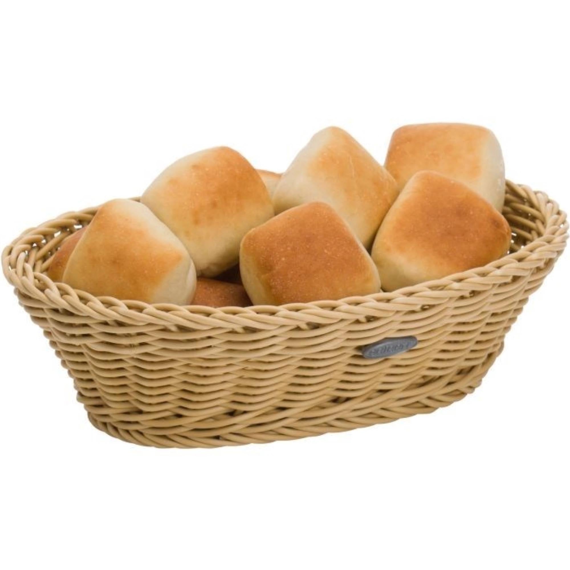 Ovaler Tischkorb von Westmark in Beige, Masse 23,5x16x6,5 cm, perfekt für Brot, Obst oder Gebäck, stilvoll und funktional.
