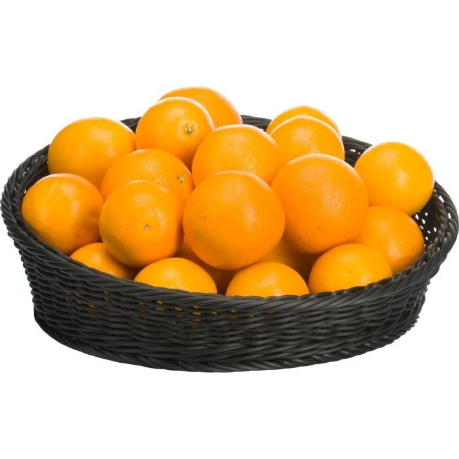 Schale rund, schwarz, 31/37x6/12cm