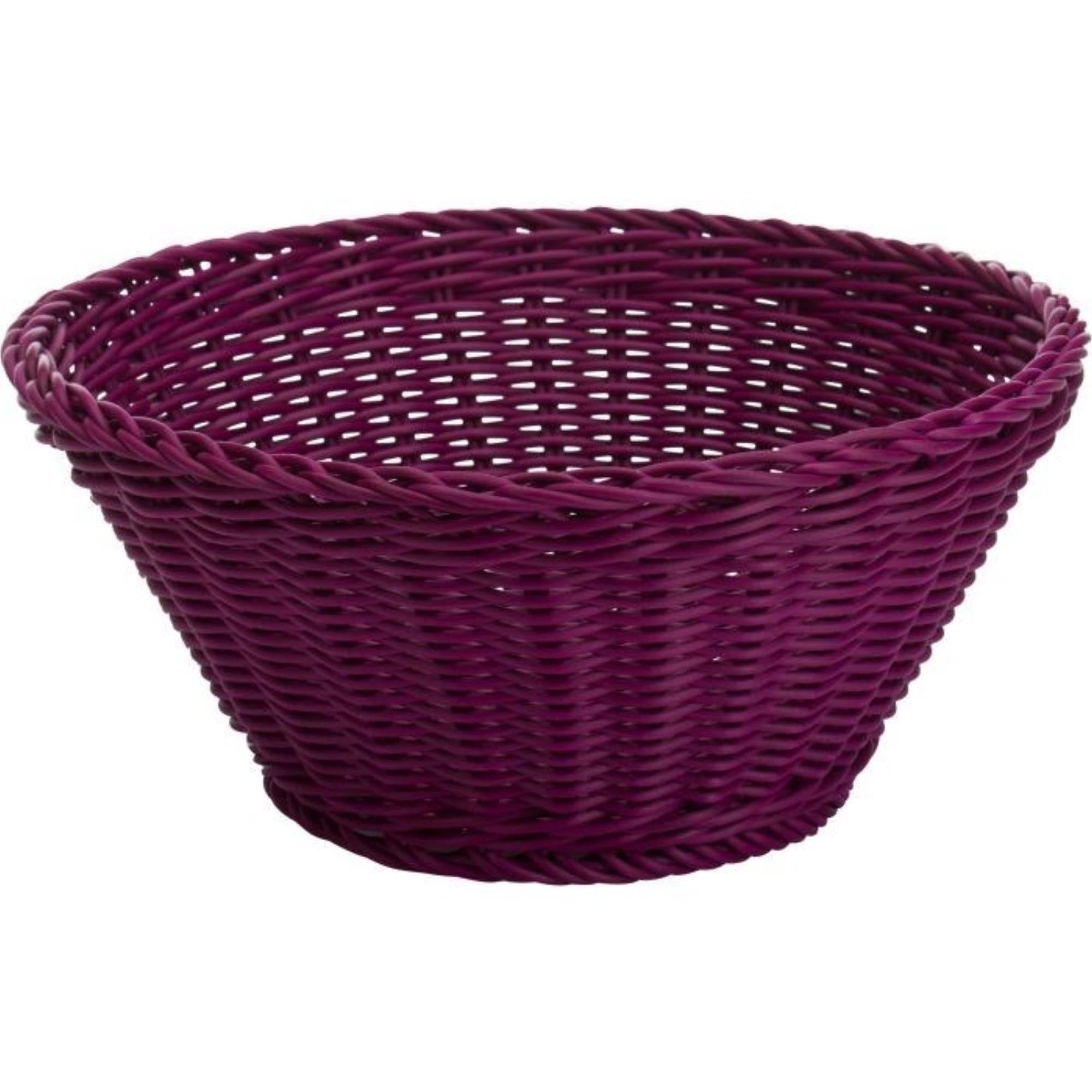 Runder Korb von Westmark in elegantem Purpur, 18x10cm. Ideal für Brot, Brötchen und Snacks. Hochwertiges, langlebiges Polypropylen. Pflegeleicht und stilvoll.