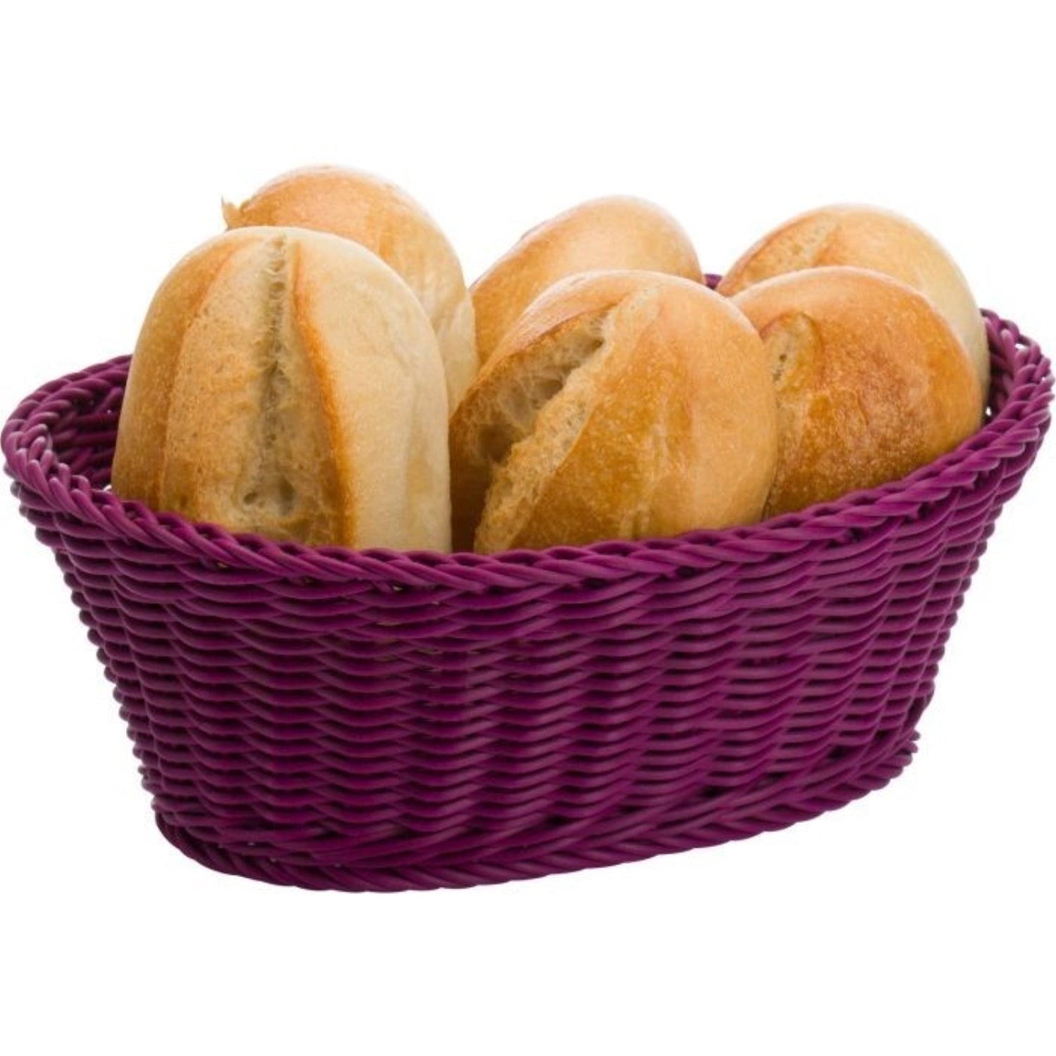 Eleganter ovaler Korb in kräftigem Purpur von Westmark, perfekt für die ansprechende Präsentation von Brot und Gebäck bei jedem Anlass.