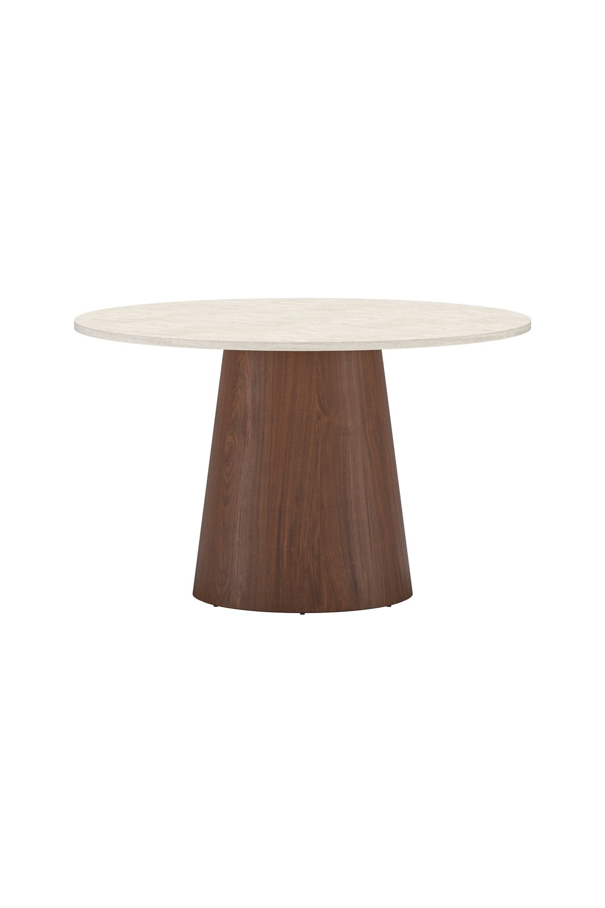 Lanzo Rundes Esstisch in Beige präsentiert im Onlineshop von KAQTU Design AG. Gartentisch ist von Venture Home