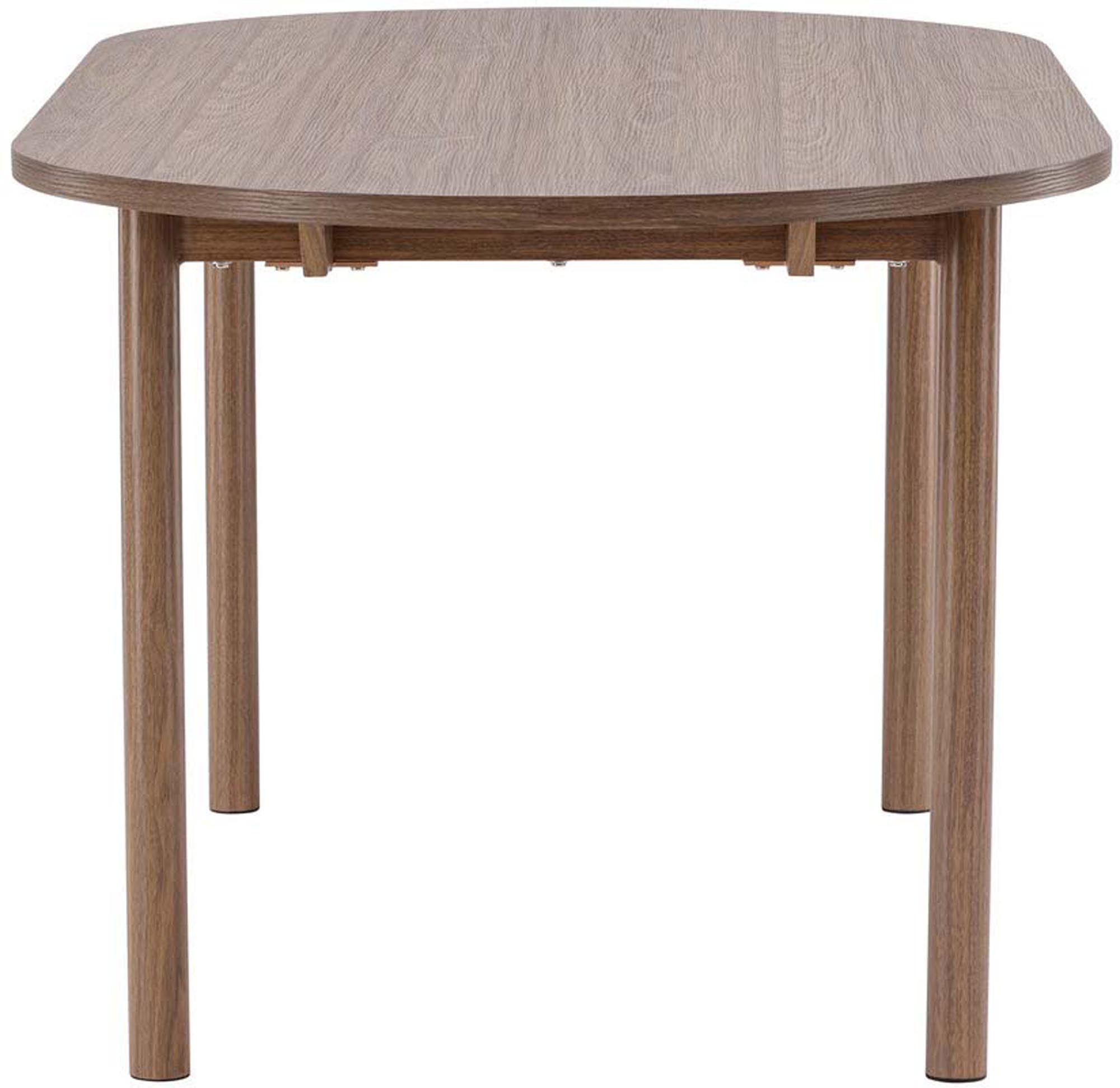 Eleganter Andy Esstisch von Venture Home: Ideal für gesellige Momente, mit hochwertiger MDF-Oberfläche und stabilen Stahlbeinen.