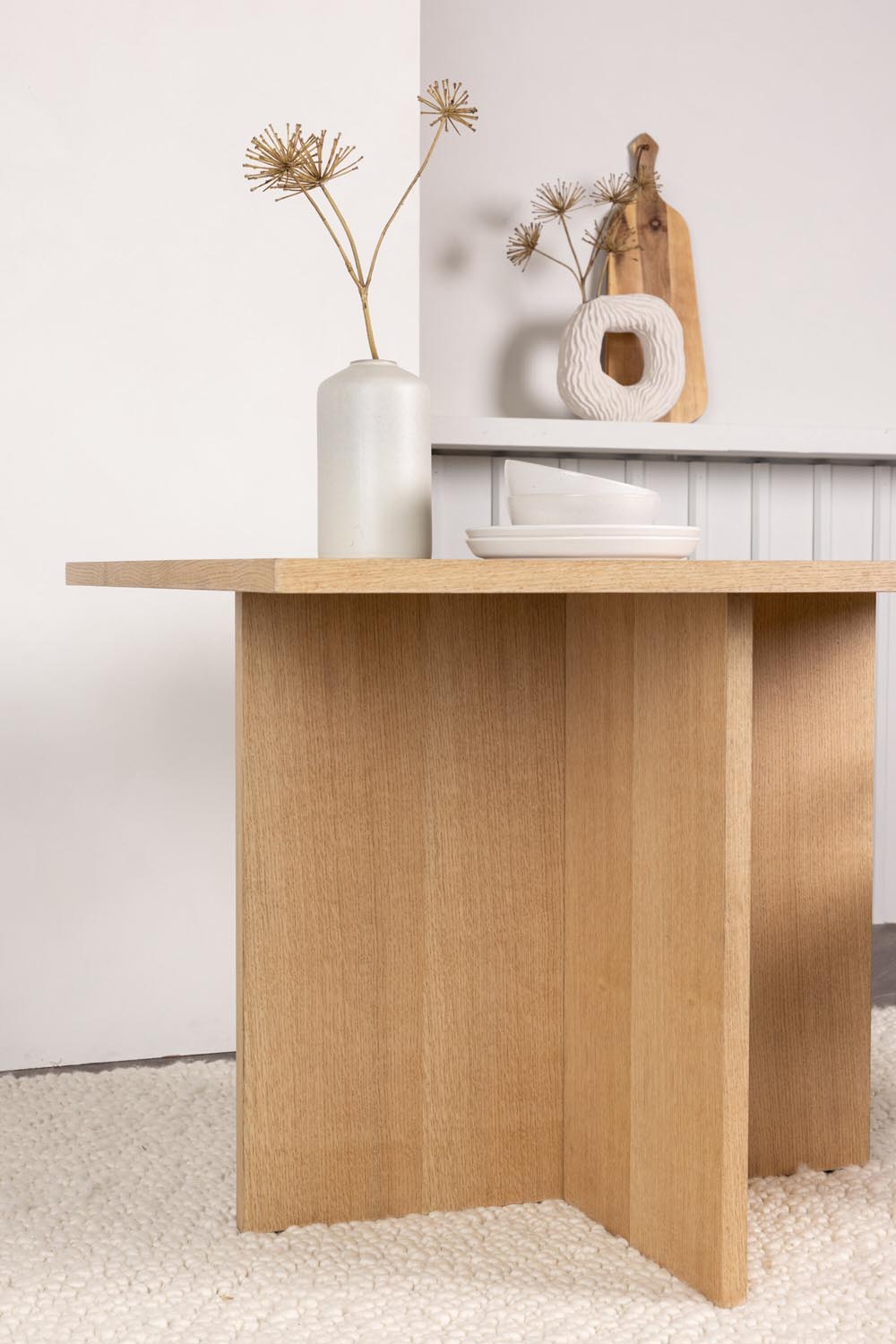 Leo Tisch in Natur präsentiert im Onlineshop von KAQTU Design AG. Esstisch ist von Venture Home