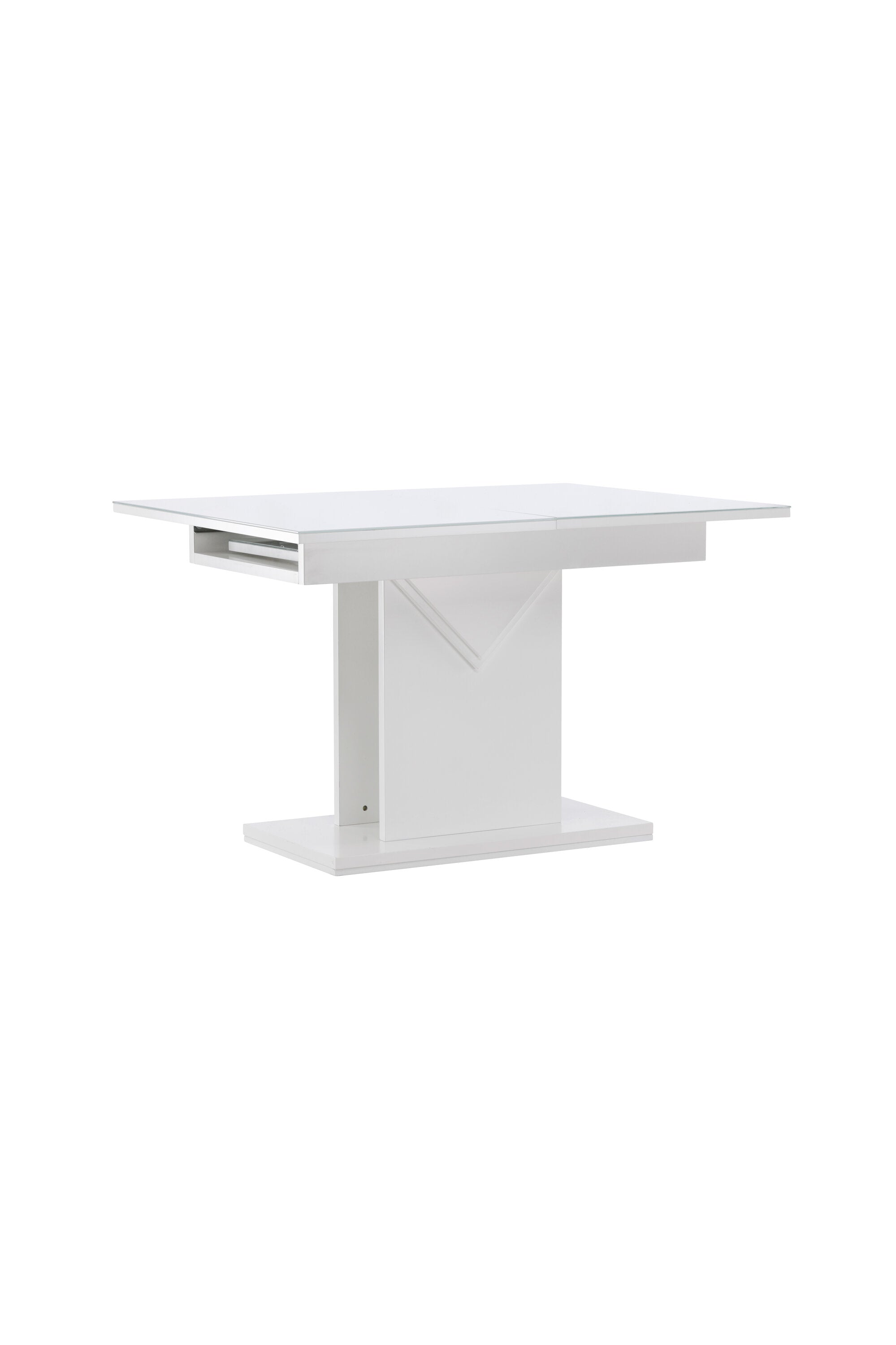 Pluto Tisch ausziehbar in Weiss präsentiert im Onlineshop von KAQTU Design AG. Esstisch ist von Venture Home
