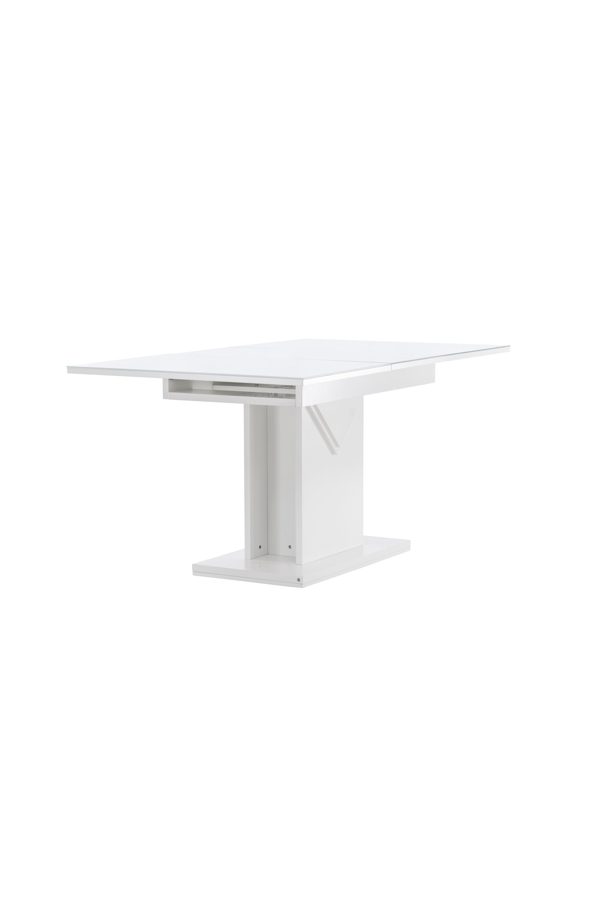 Pluto Tisch ausziehbar in Weiss präsentiert im Onlineshop von KAQTU Design AG. Esstisch ist von Venture Home