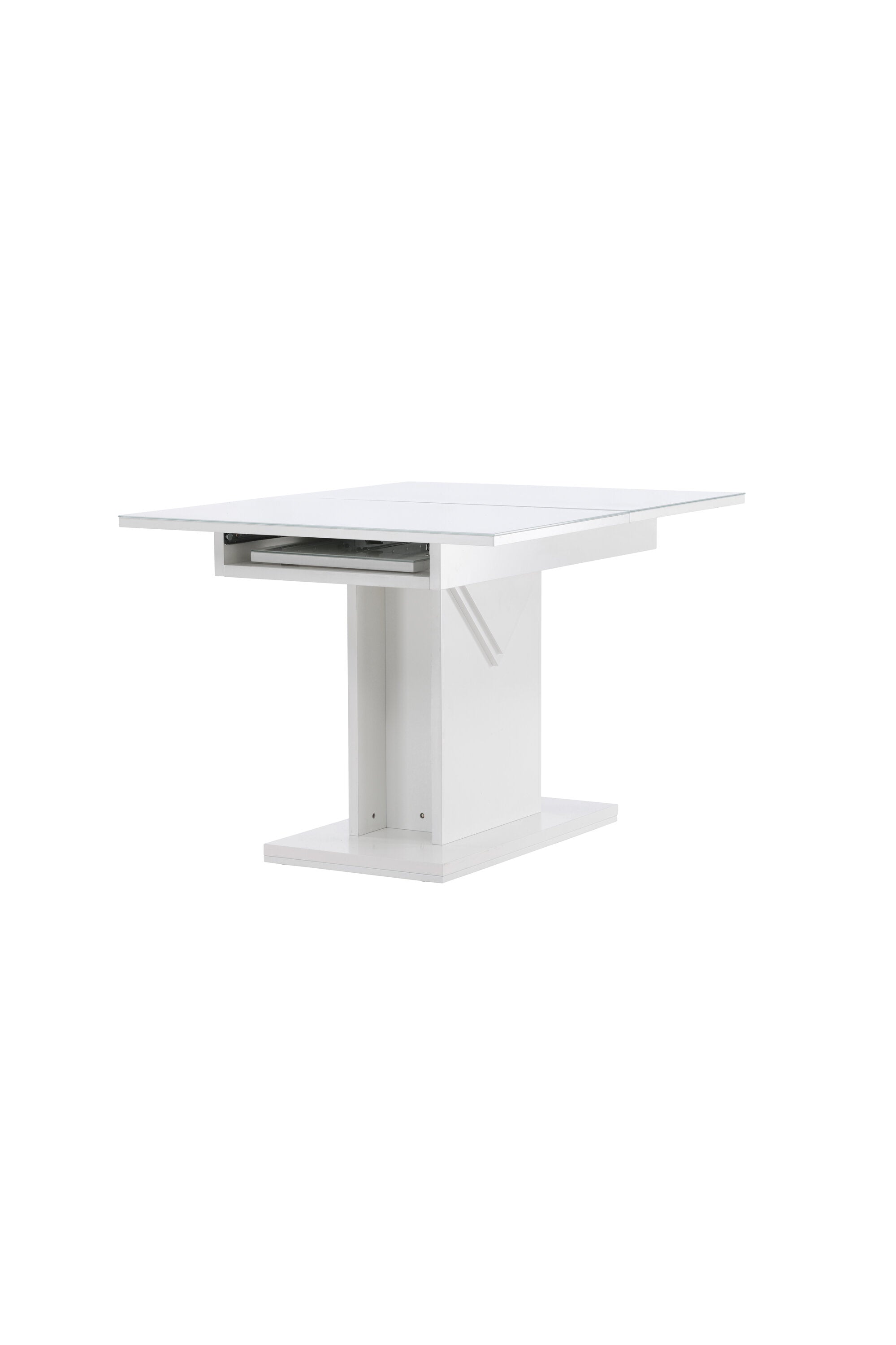 Pluto Tisch ausziehbar in Weiss präsentiert im Onlineshop von KAQTU Design AG. Esstisch ist von Venture Home