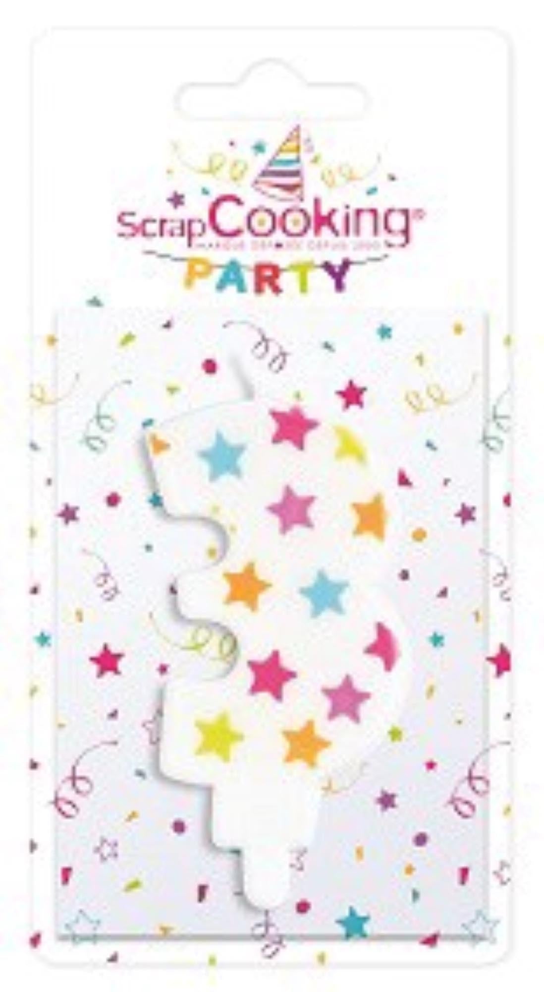 Kerze Nr. 3 von Scrap Cooking: Ideal für kreative Geburtstagskuchen.