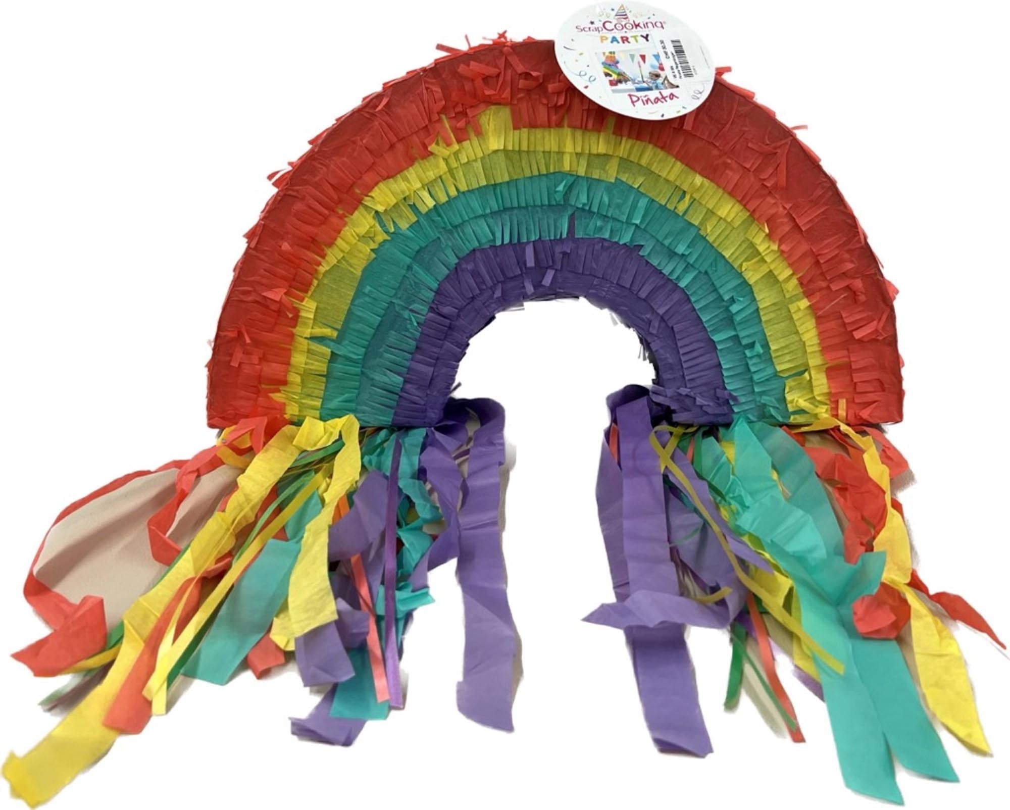 Bunte Pinata Regenbogen von Scrap Cooking für unvergessliche Partys.