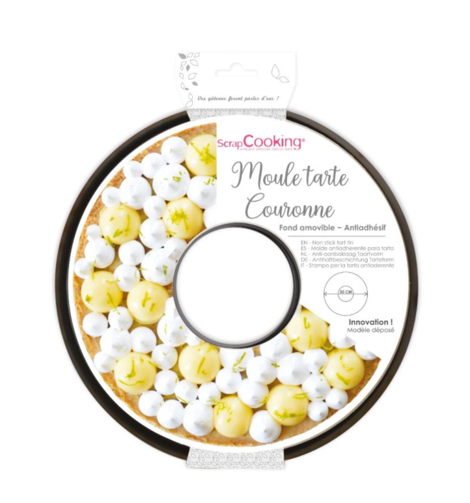 Entdecken Sie die Backform Tarte Ringförmig Antihaft von Scrap Cooking – ideal für perfekte Torten, Quiches und kreative Backprojekte!