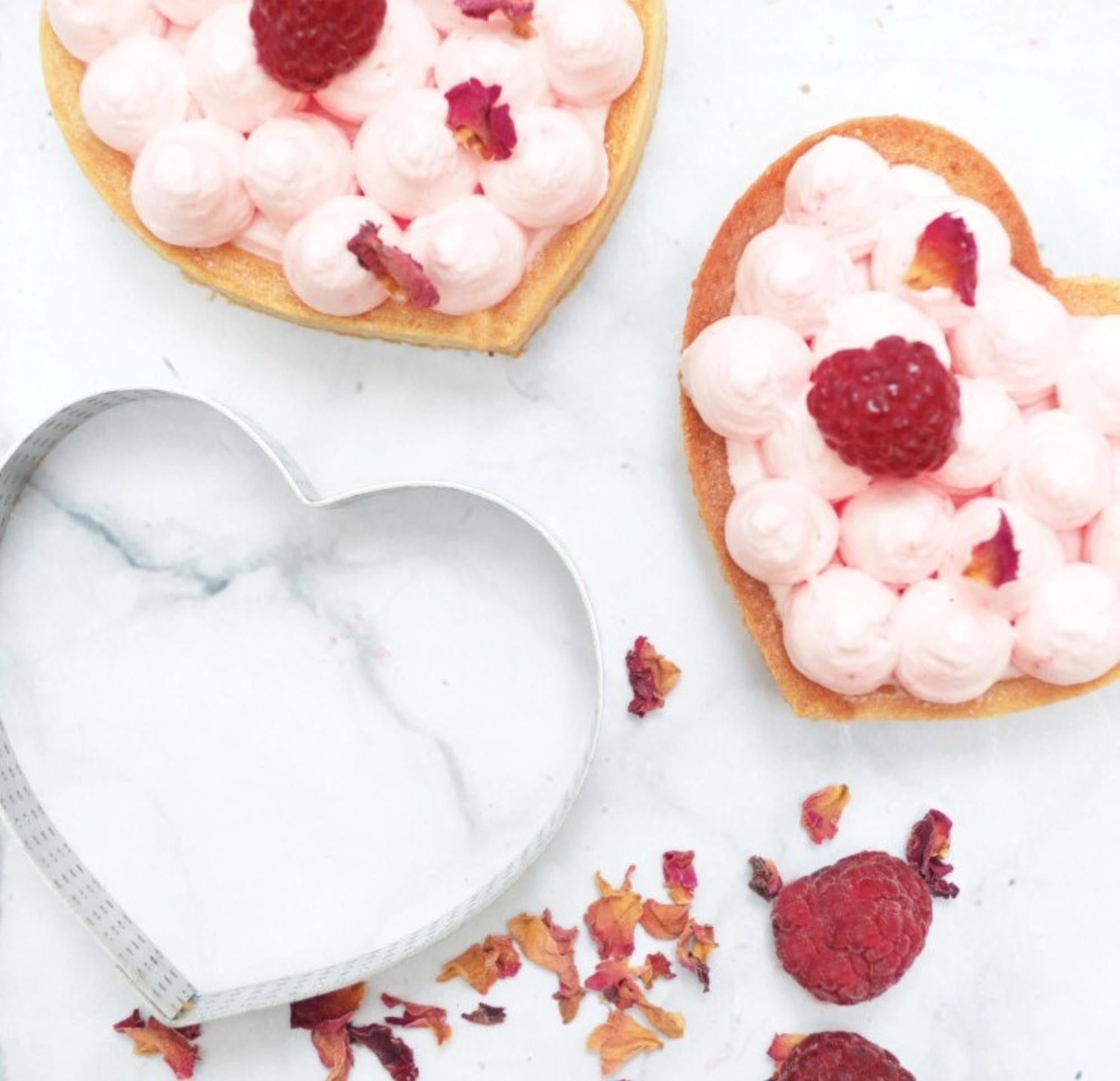 Perfekte Herz-Tortenringe 7.5x8cm für kreative Backideen.