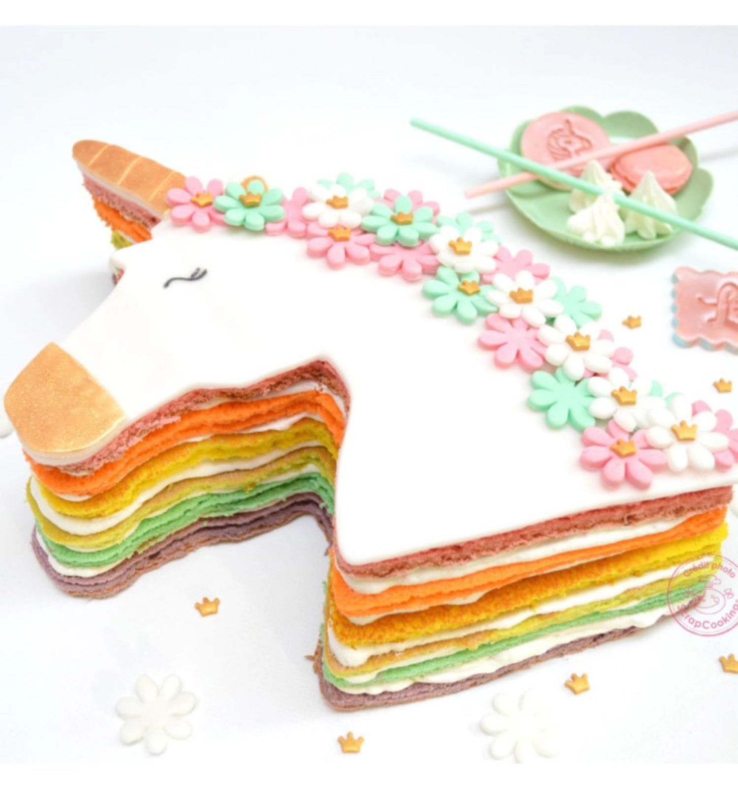 Edelstahl Ausstechform in Einhorn-Design, XXL Größe 29x26cm, perfekt für kreative Backprojekte und Kindergeburtstage.