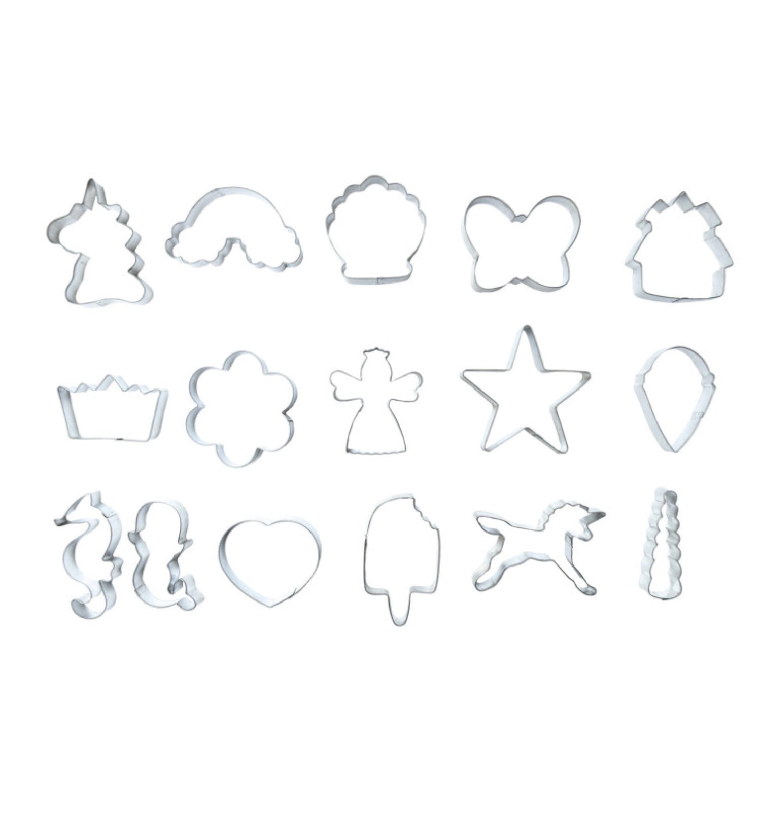 Entdecken Sie das 16-tlg. Ausstecher-Set von Scrap Cooking! Märchenhafte Formen für kreative Kekse und Plätzchen, ideal für jede Backgelegenheit.