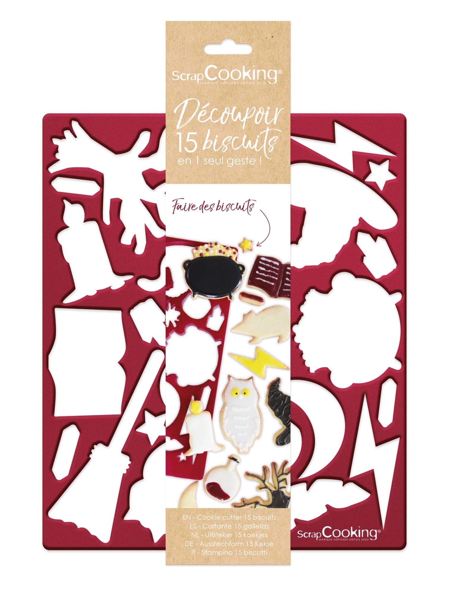 Zauberhafte Ausstechplatte für magische Kekse: robust, spülmaschinenfest, ideal für kreative Backprojekte und Kindergeburtstage.