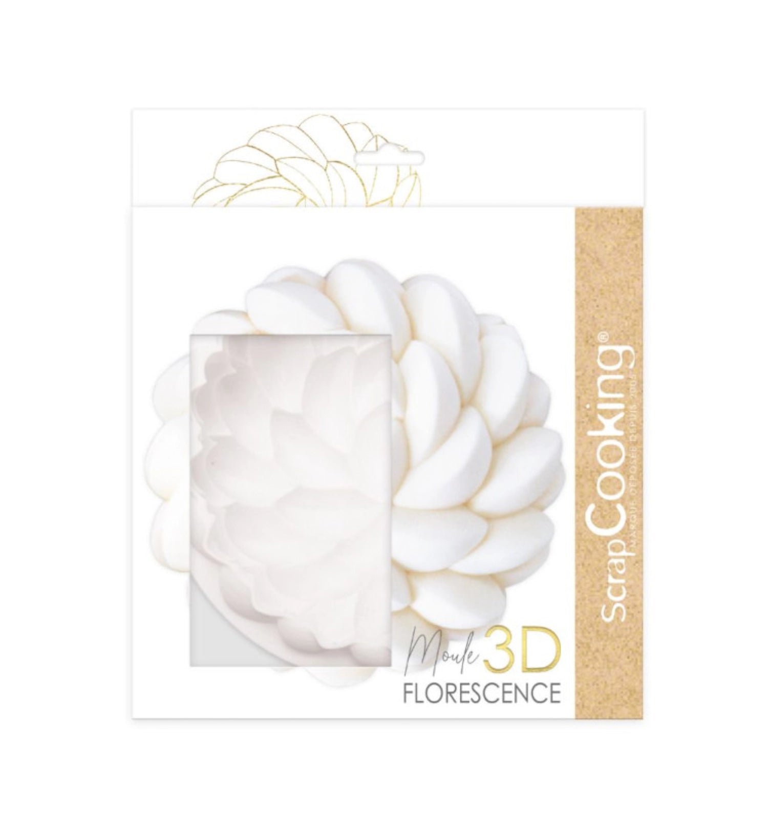 3D silicone mold Saint Honoré blossom D18cm