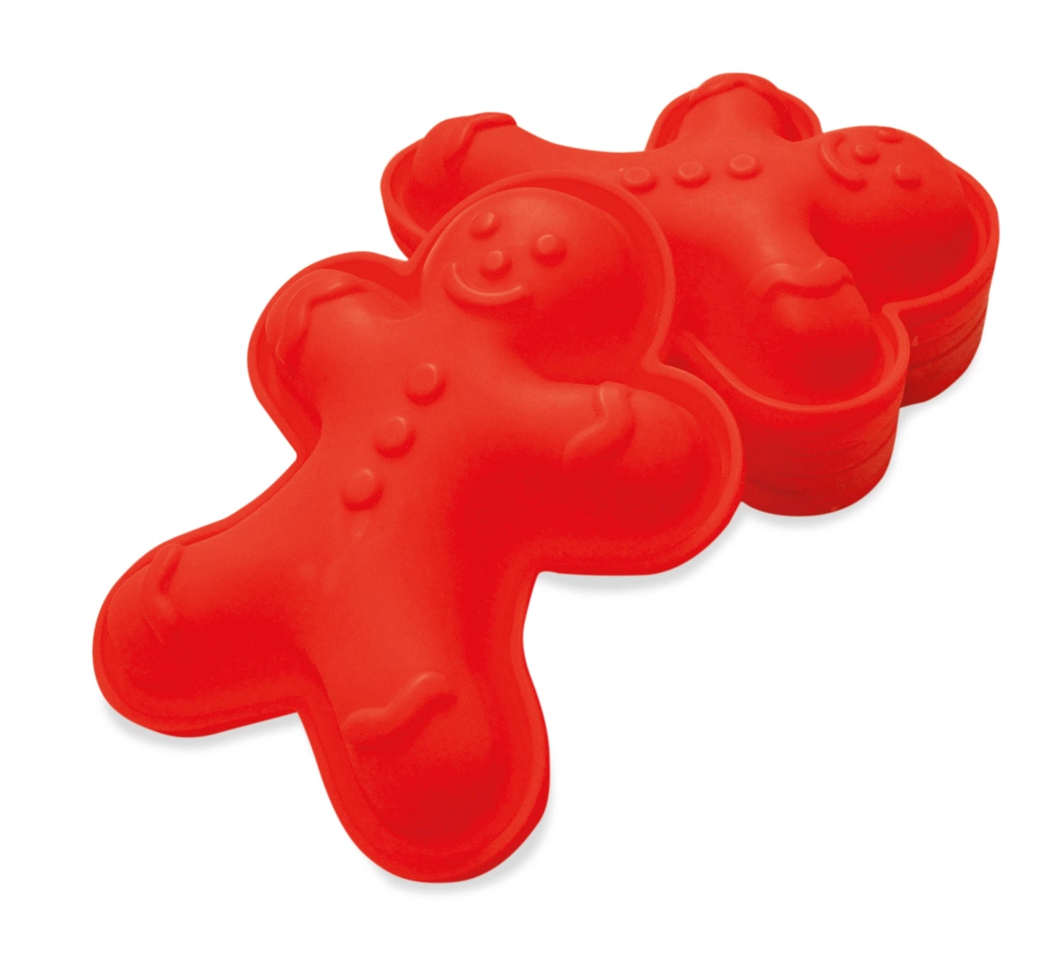 Set aus 6 Silikonformen in Lebkuchenmann-Design, perfekt für kreative Backideen und festliche Leckereien von Scrap Cooking.