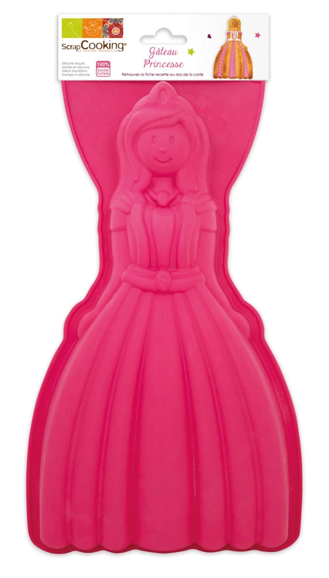 Silikonbackform Prinzessin: Antihaft, flexibel, temperaturbeständig (-40°C bis +230°C), spülmaschinenfest. Perfekt für kreative Backkunst.