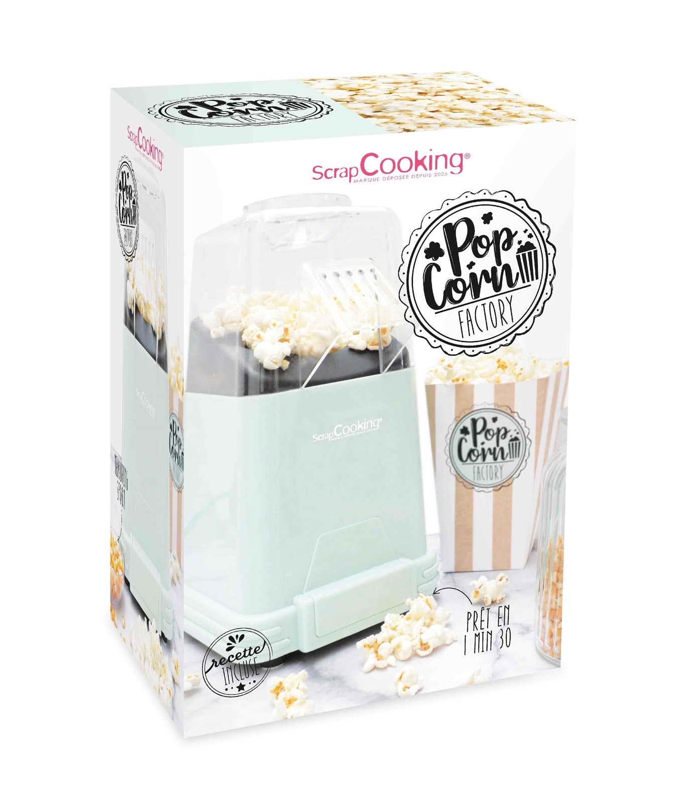 Scrap Cooking Popcorn Factory: Kompaktes, benutzerfreundliches Gerät für frisches, knuspriges Popcorn. Ideal für kreative Snackideen!