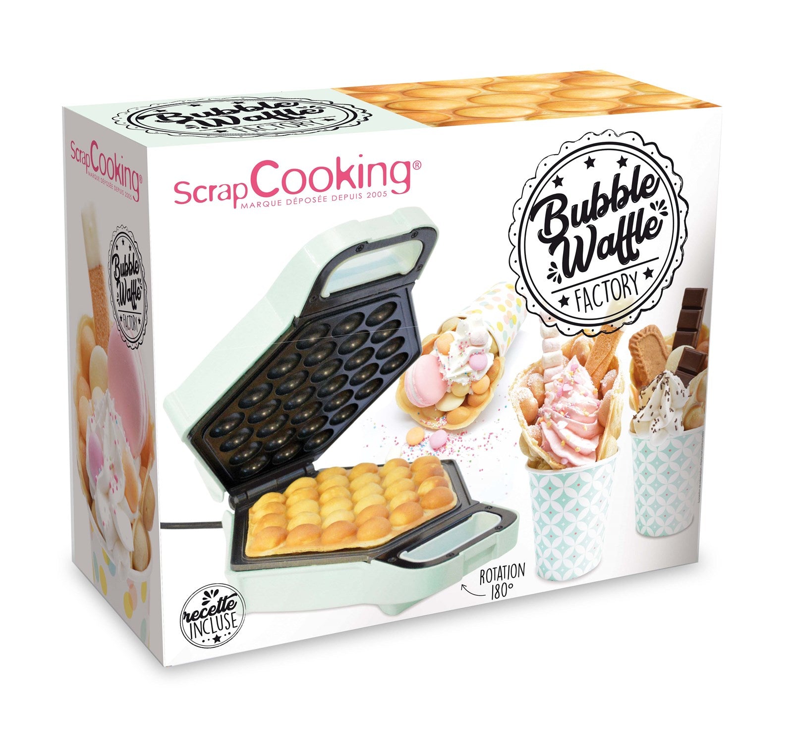 Entdecke die Scrap Cooking Bubble-Waffel-Fabrik – das ideale Gerät für kreative Waffelgenüsse, perfekt für jeden Anlass!