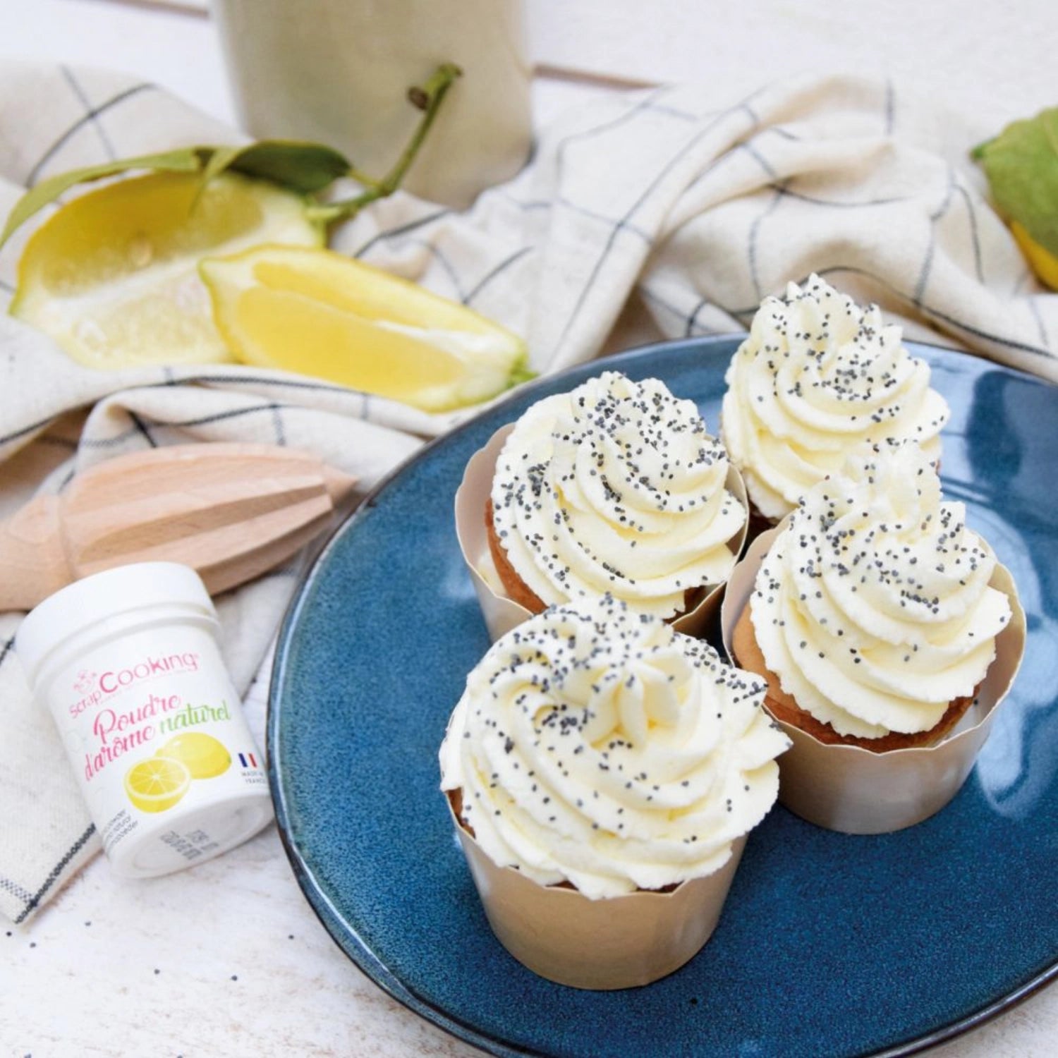 Natur Aroma Farbpulver Zitrone 15g von Scrap Cooking, ideal zum Aromatisieren von Speisen und Backwaren mit frischem Zitronengeschmack.