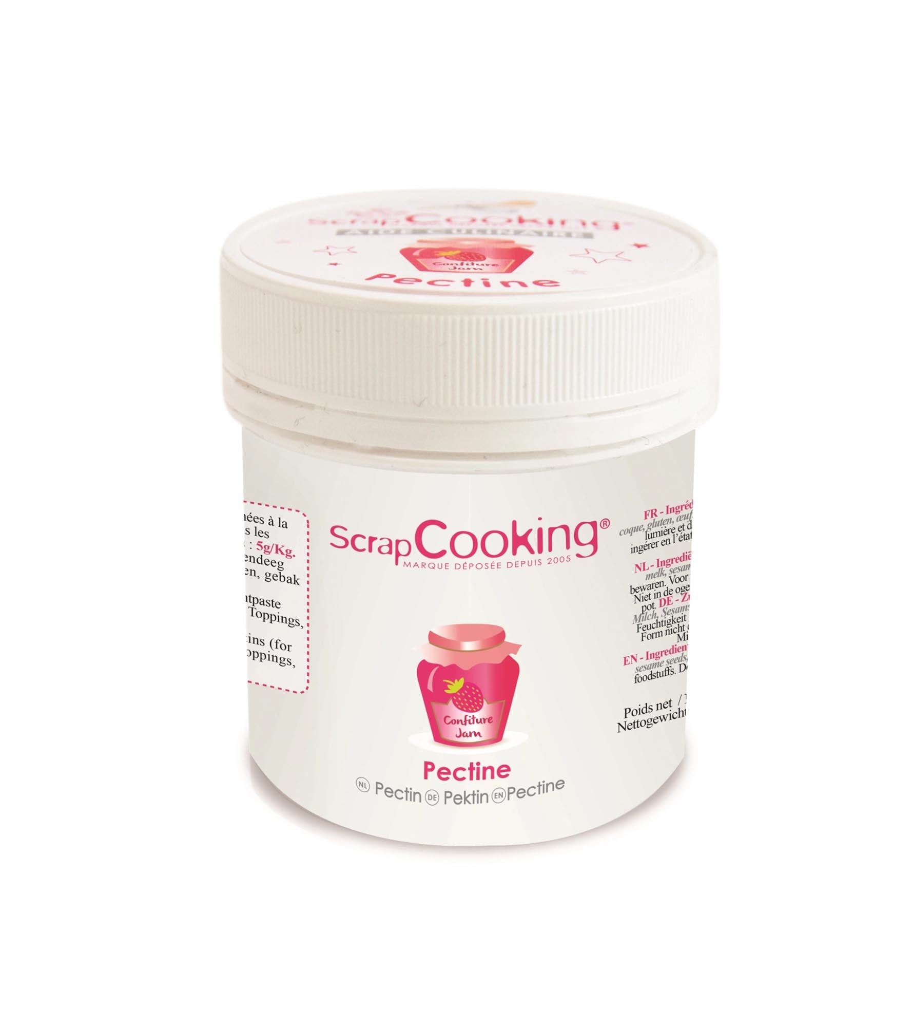 Scrap Cooking Pektin: Perfekt für Marmeladen & Gelees. 50g, glutenfrei, ideal für Hobbyköche & Profis. Natürliche Gelierung garantiert!