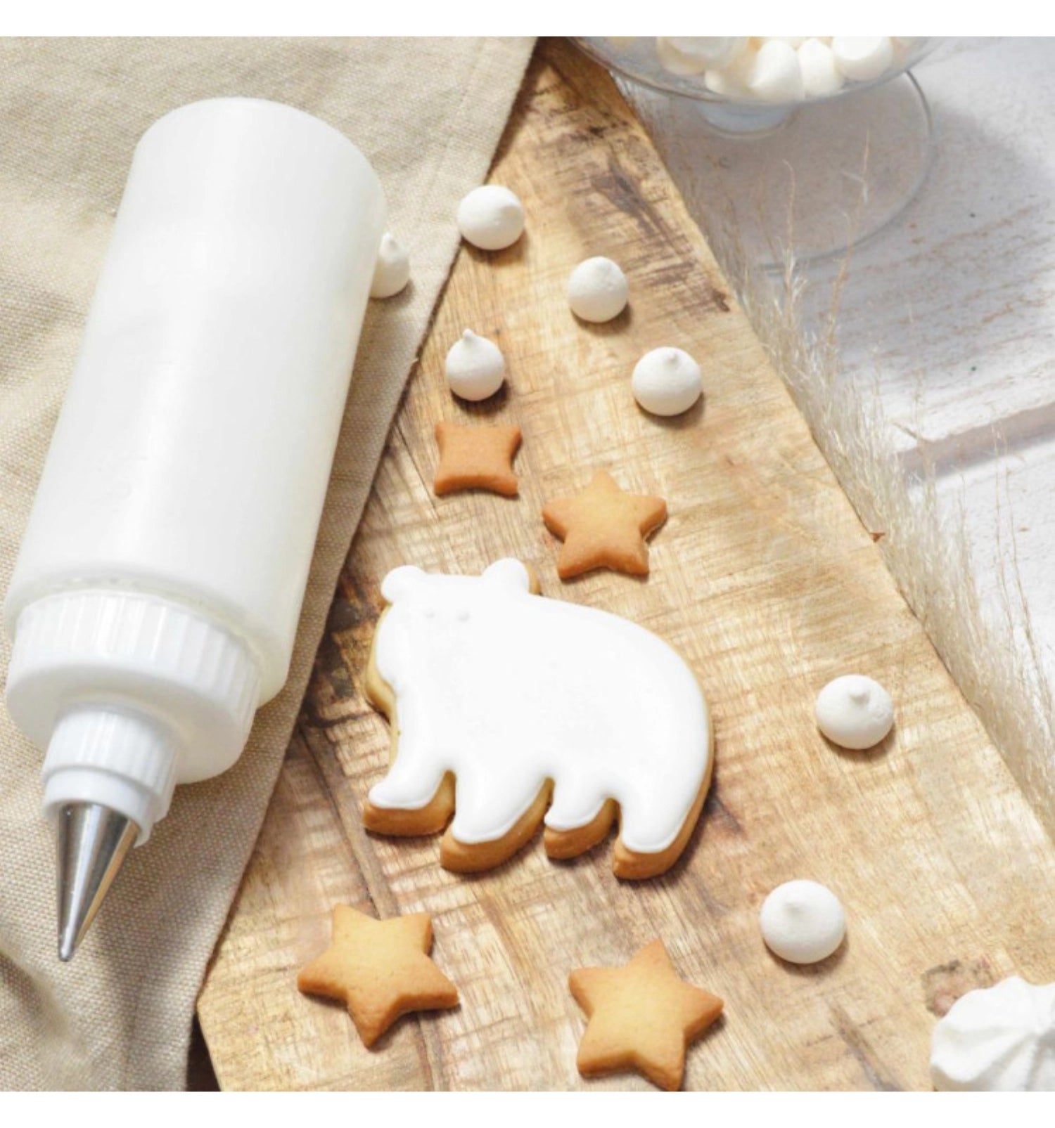 Icing Mischungen in Weiß von Scrap Cooking, 190g, ideal für kreative Backprojekte und zum Dekorieren von Kuchen und Gebäck.