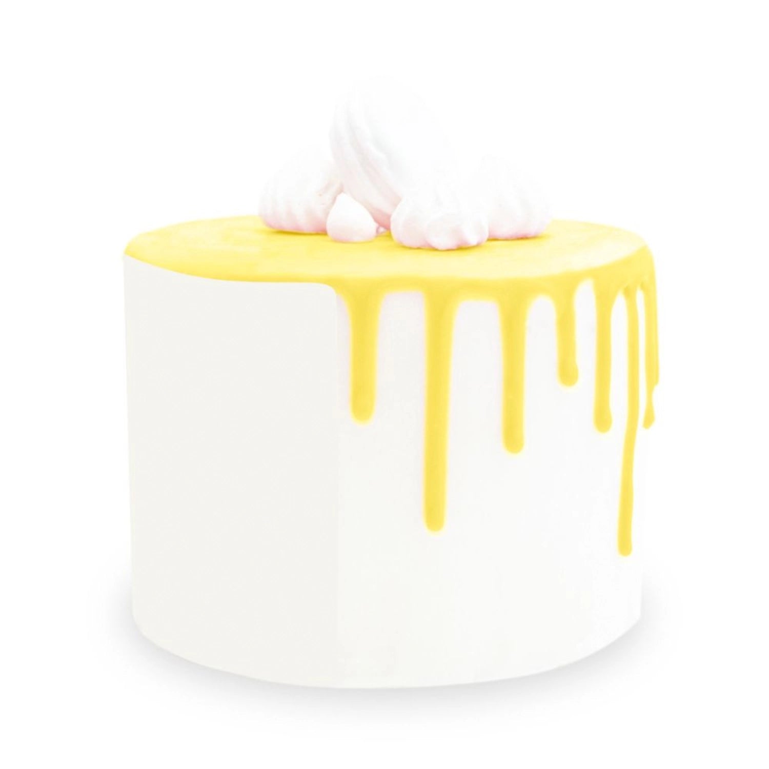Schokoladengeschmacksglasur Drip Cake in leuchtendem Gelb, 130g, ideal für kreative Backprojekte und köstliche Dekorationen.
