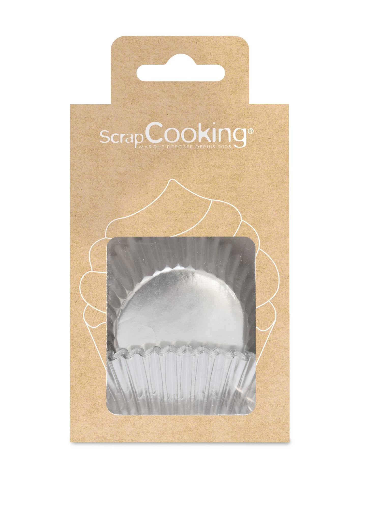 Elegante 48 Stk. Cupcake Formen Silber von Scrap Cooking für stilvolle Muffins und Cupcakes. Ideal für Feiern und besondere Anlässe!