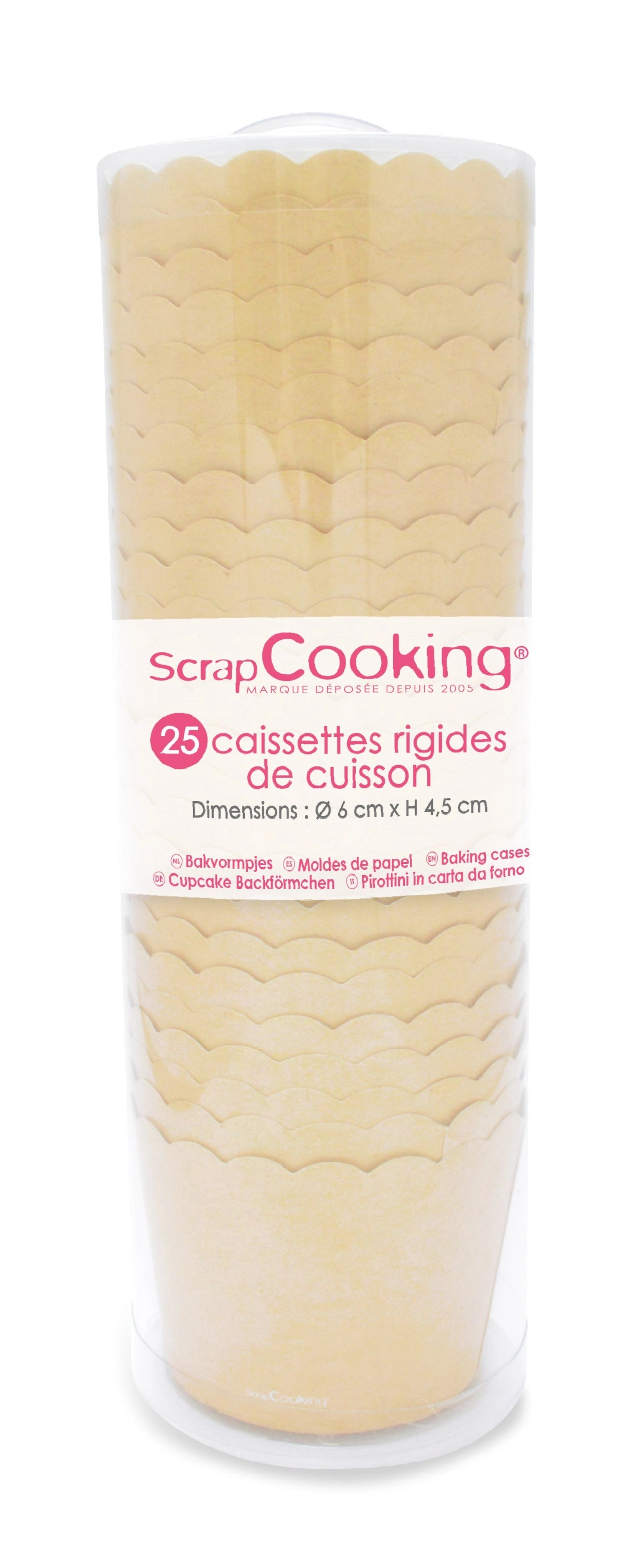 Buntes 25er Set Cupcake Förmchen von Scrap Cooking, perfekt für kreative Backprojekte und festliche Anlässe, sorgt für farbenfrohe Akzente.
