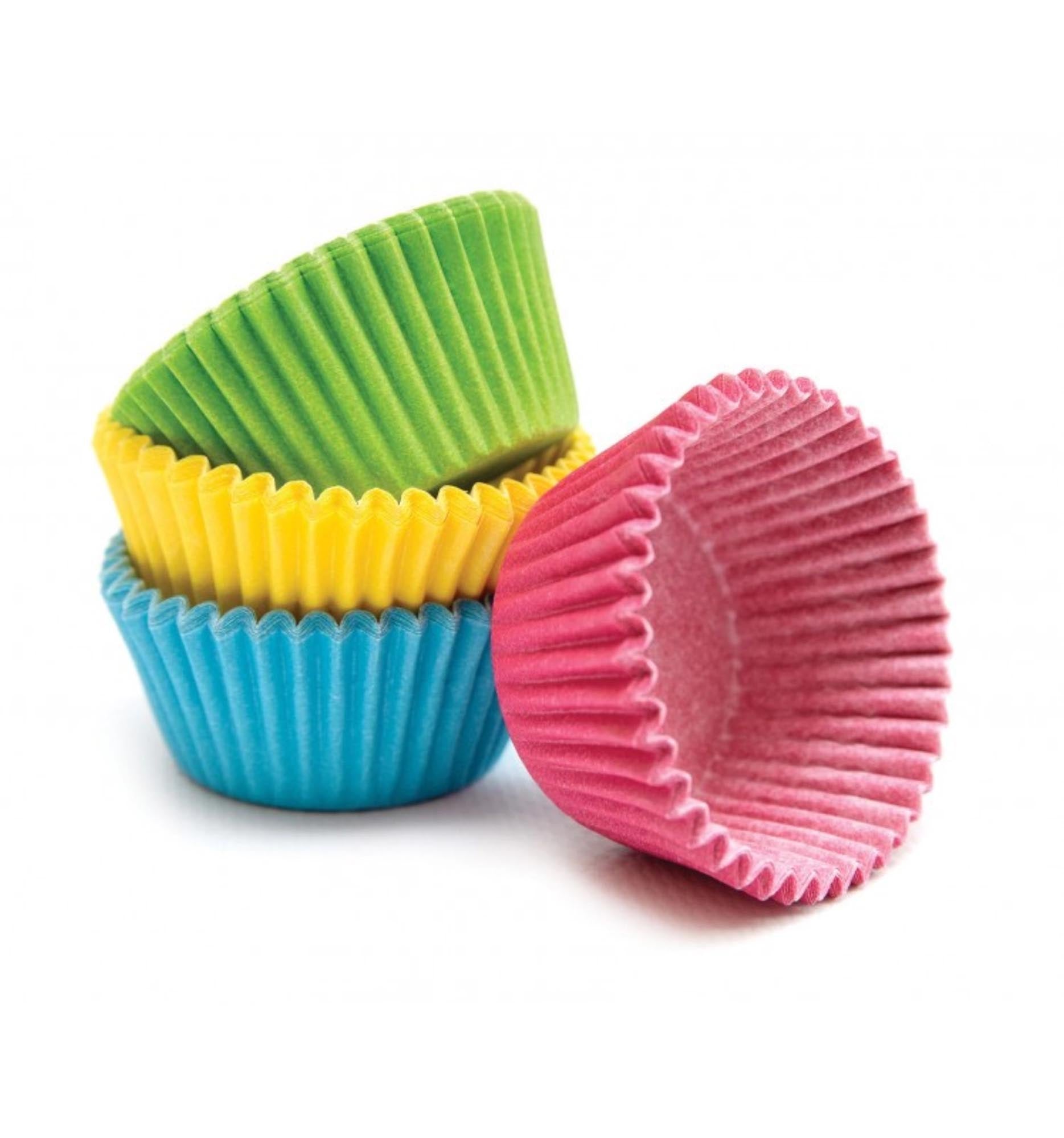 76 bunte, hitzebeständige Mini-Papierförmchen für Muffins & Pralinen. Ideal für kreative Backprojekte.