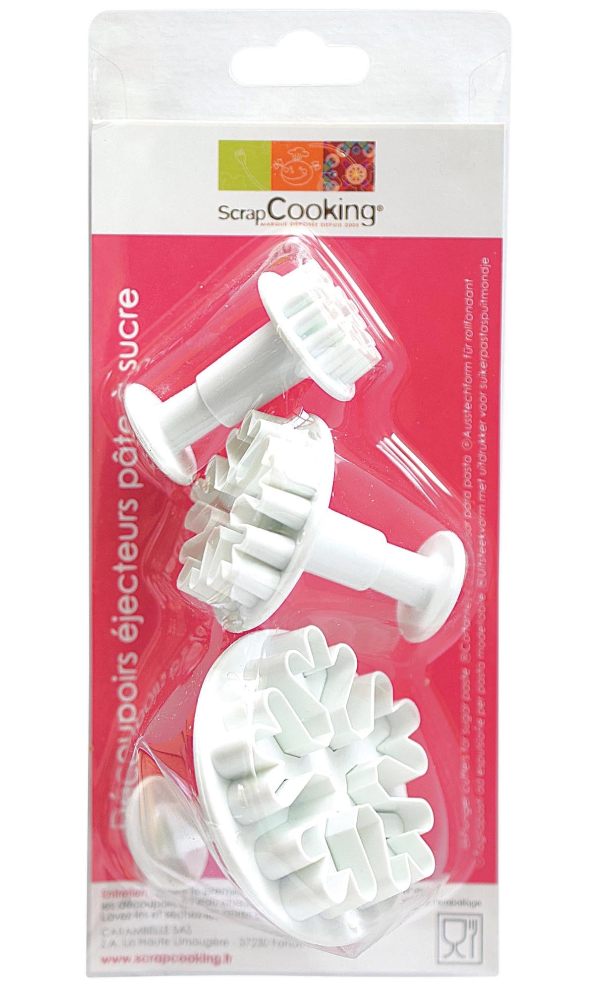 3er Stanzset Schneeflocken von Scrap Cooking: Perfekt für kreative Bäcker, um festliche Plätzchen und Torten zu dekorieren!