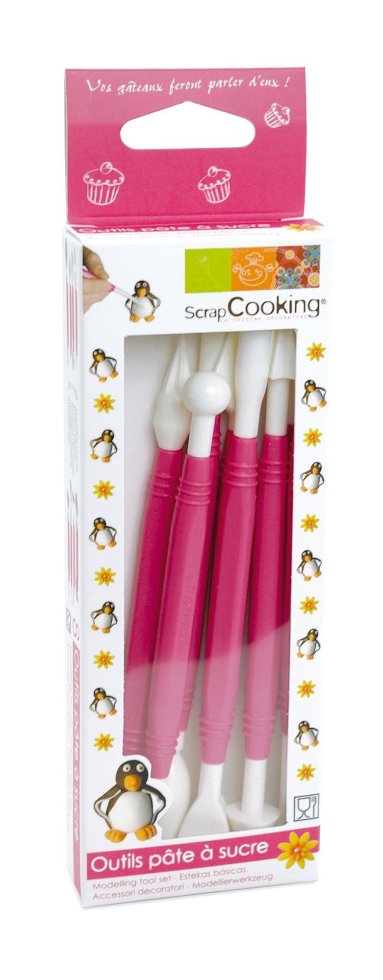 8-teiliges Patisserie-Set von Scrap Cooking: Ideal für kreative Kuchen- und Gebäckdekoration, langlebig und spülmaschinenfest.