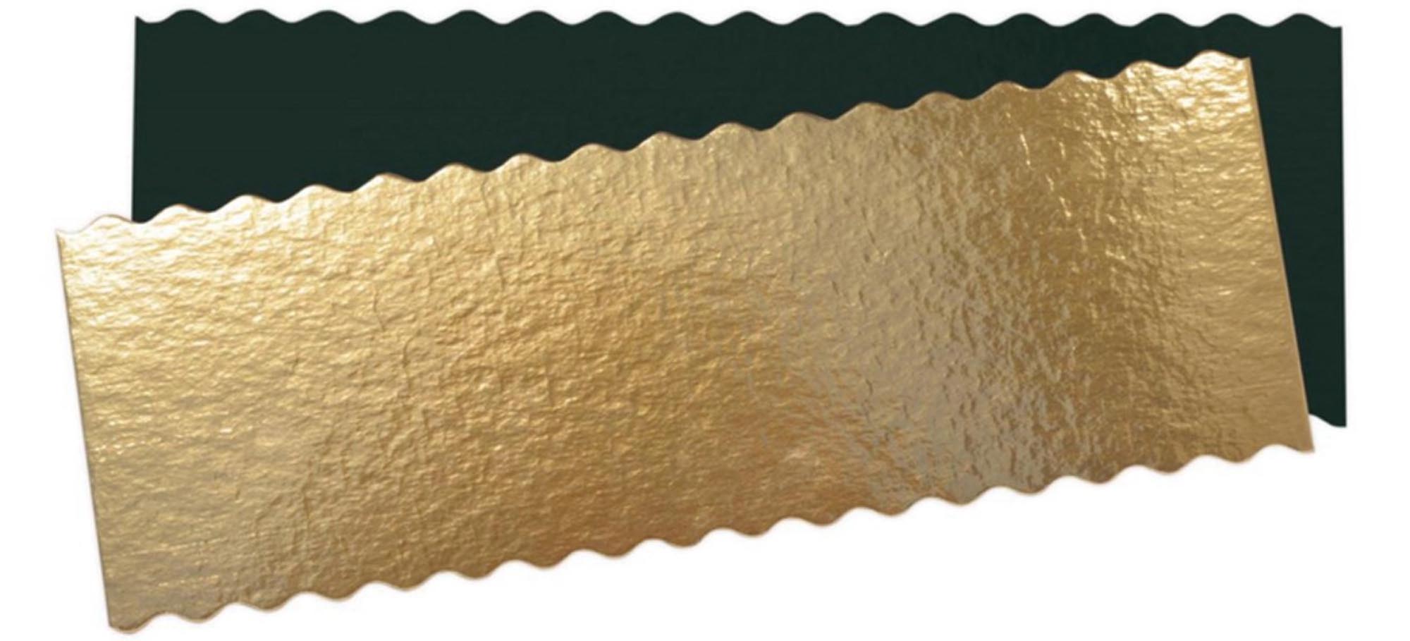 Elegantes 5er Set Untersetzer für Cake in Gold/Schwarz, 30x10cm, von Scrap Cooking. Perfekt für Torten, stabil und stilvoll für jeden Anlass.