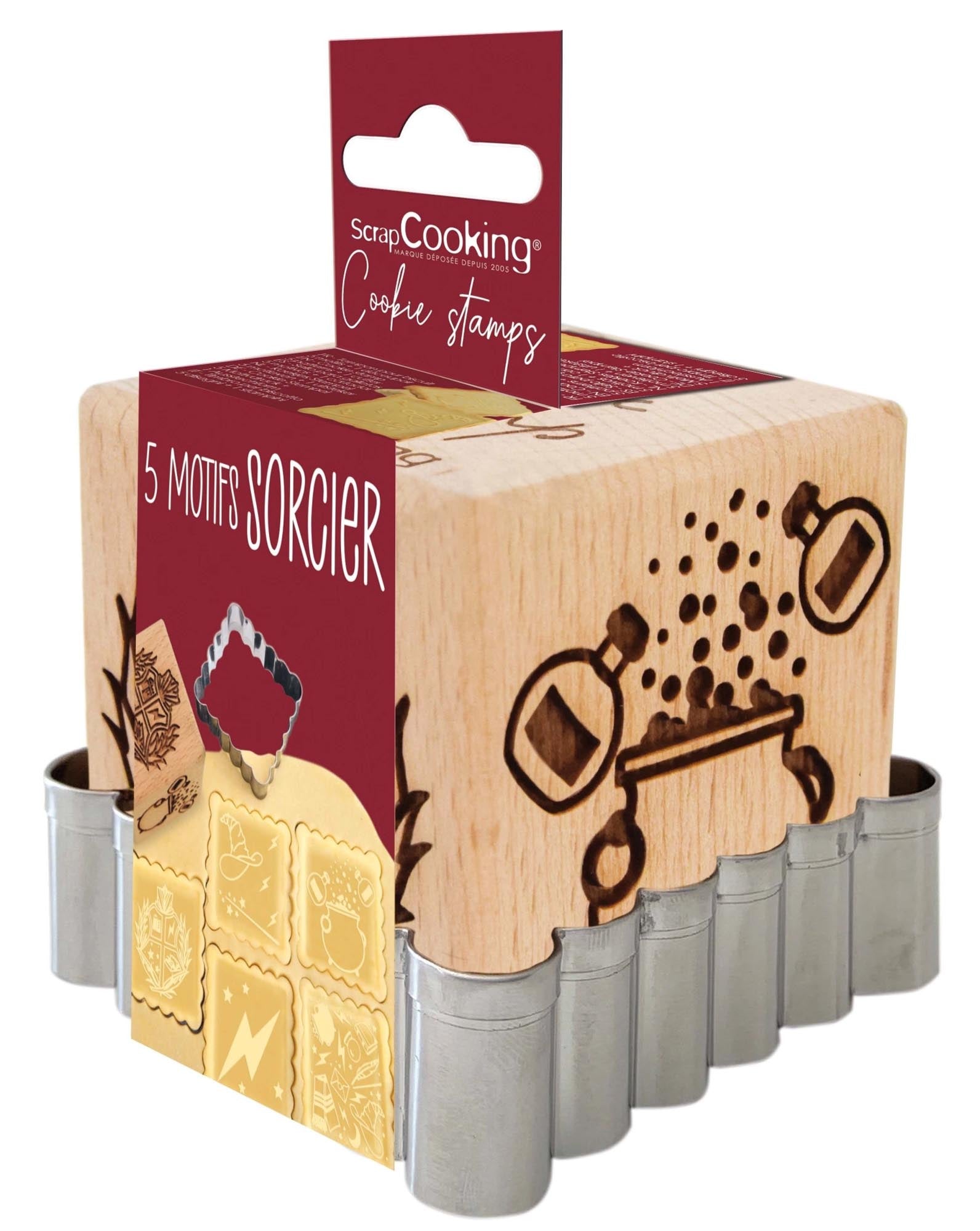 Verwandeln Sie Kekse in Kunstwerke mit dem Scrap Cooking Würfelstempel "Zauberei" – ideal für kreative Backideen!