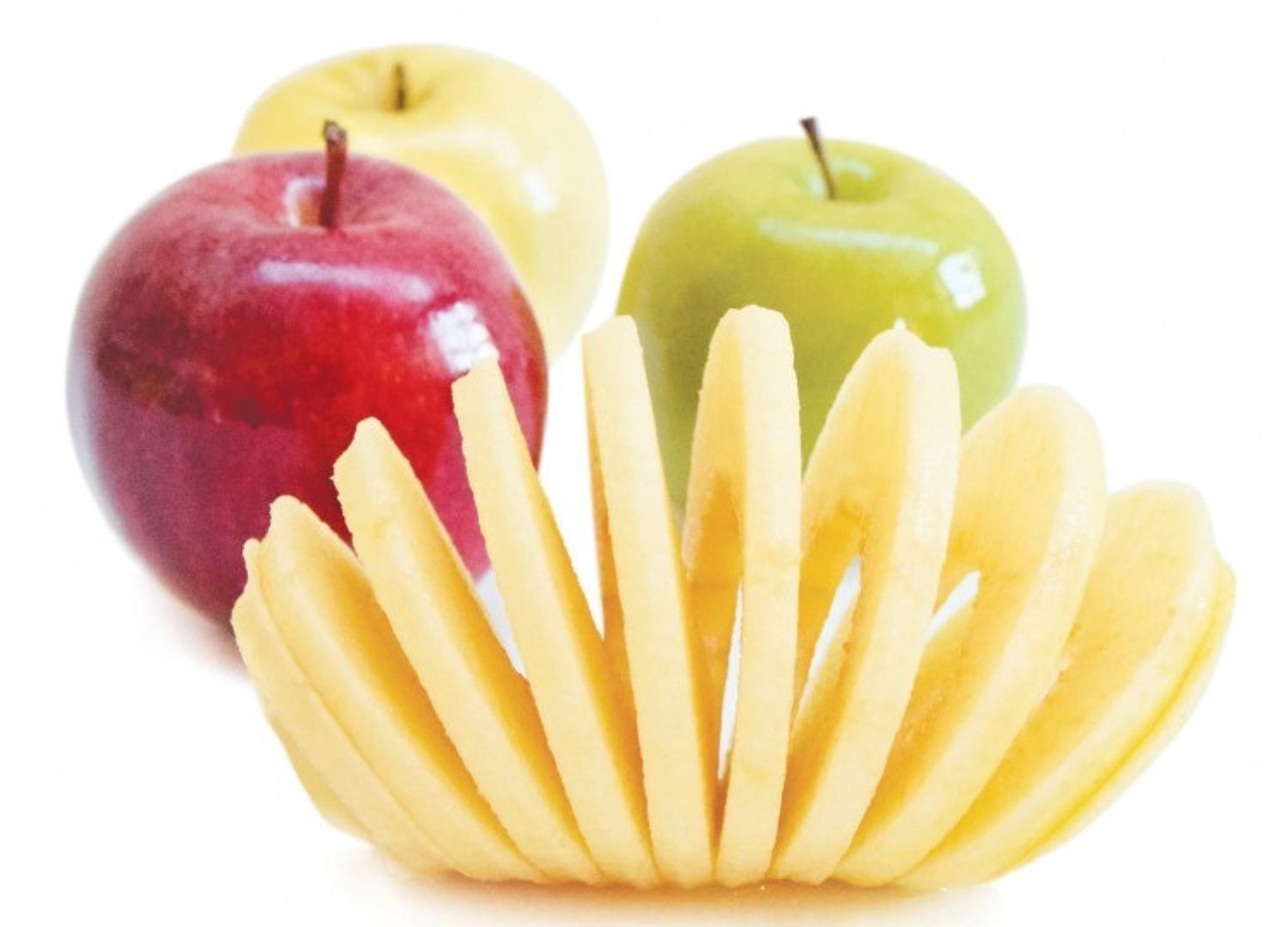 Entdecken Sie den vielseitigen 3 in 1 Apfelschäler von Scrap Cooking! Ideal zum mühelosen Schälen, Schneiden und Entkernen von Äpfeln.