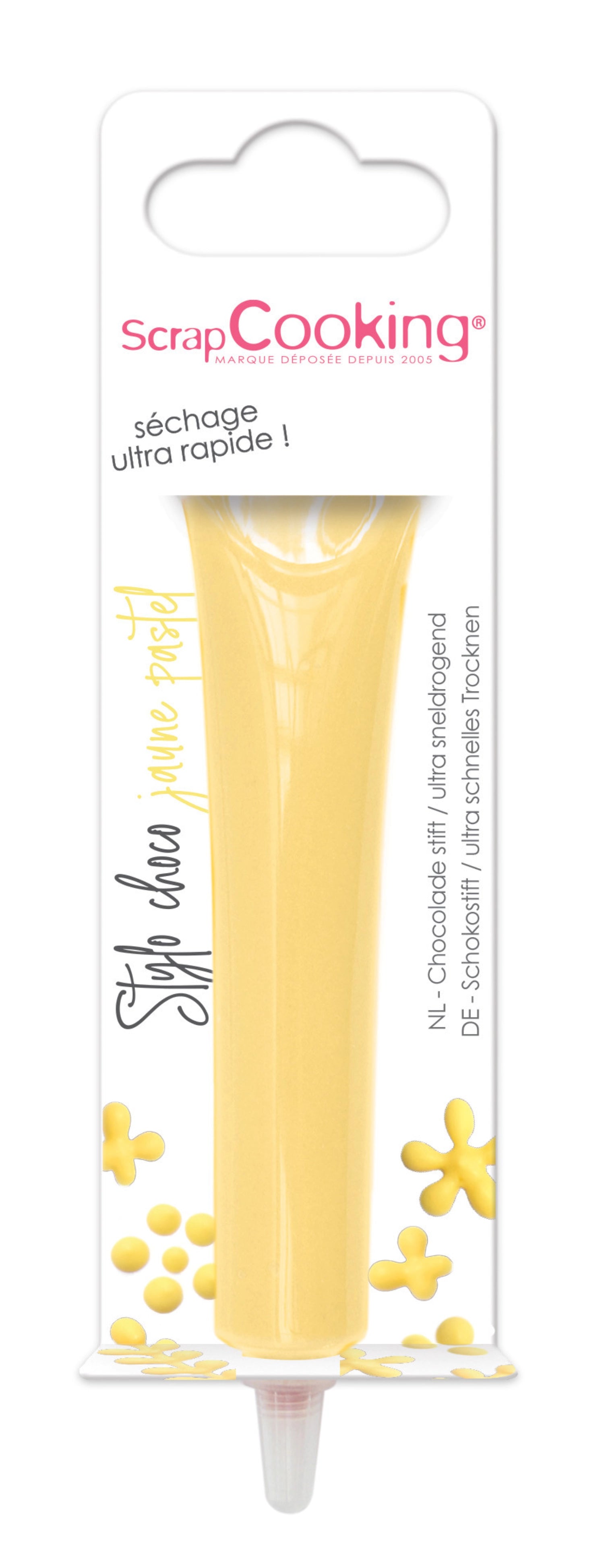 Pastel yellow chocolate flavored pen 25g