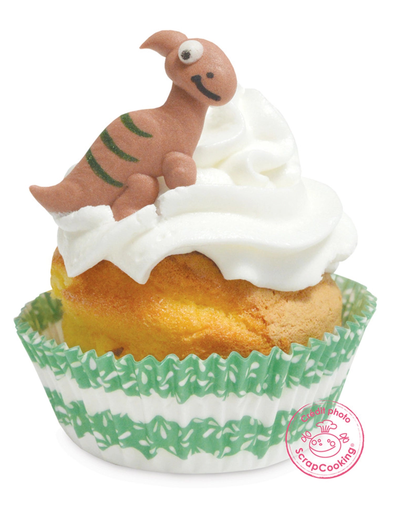 Sechs farbenfrohe Dino-Zuckerdekorationen, ideal für die kreative Gestaltung von Kindergeburtstagskuchen und süßen Leckereien.