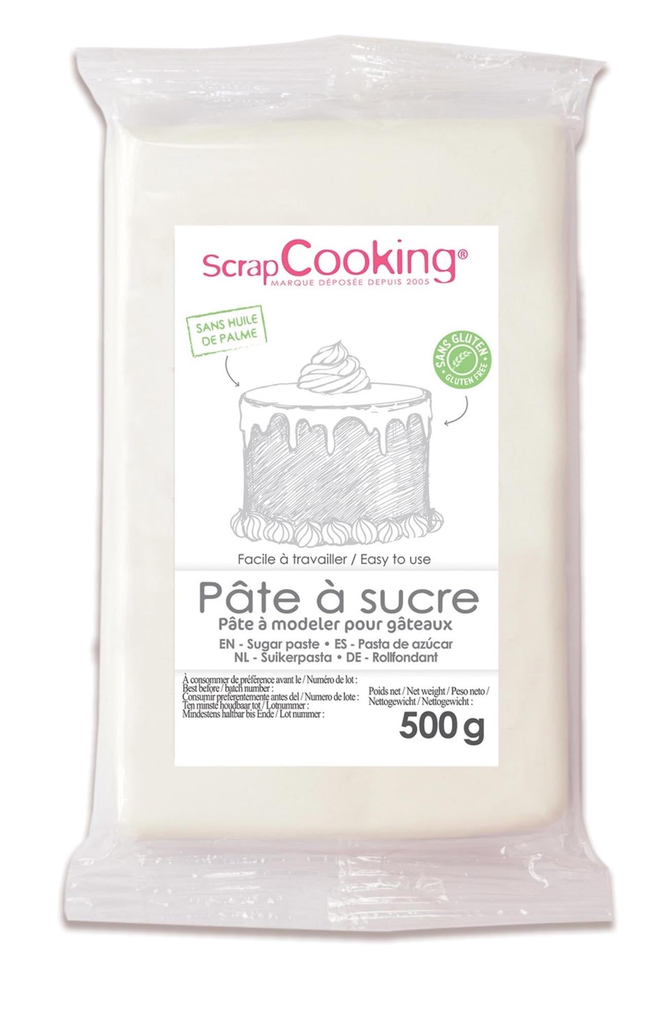 Entdecken Sie die Zuckerpaste weiss 500g von Scrap Cooking – ideal zum Dekorieren von Torten, Cupcakes und Backwaren. Hochwertig, elastisch und vielseitig!