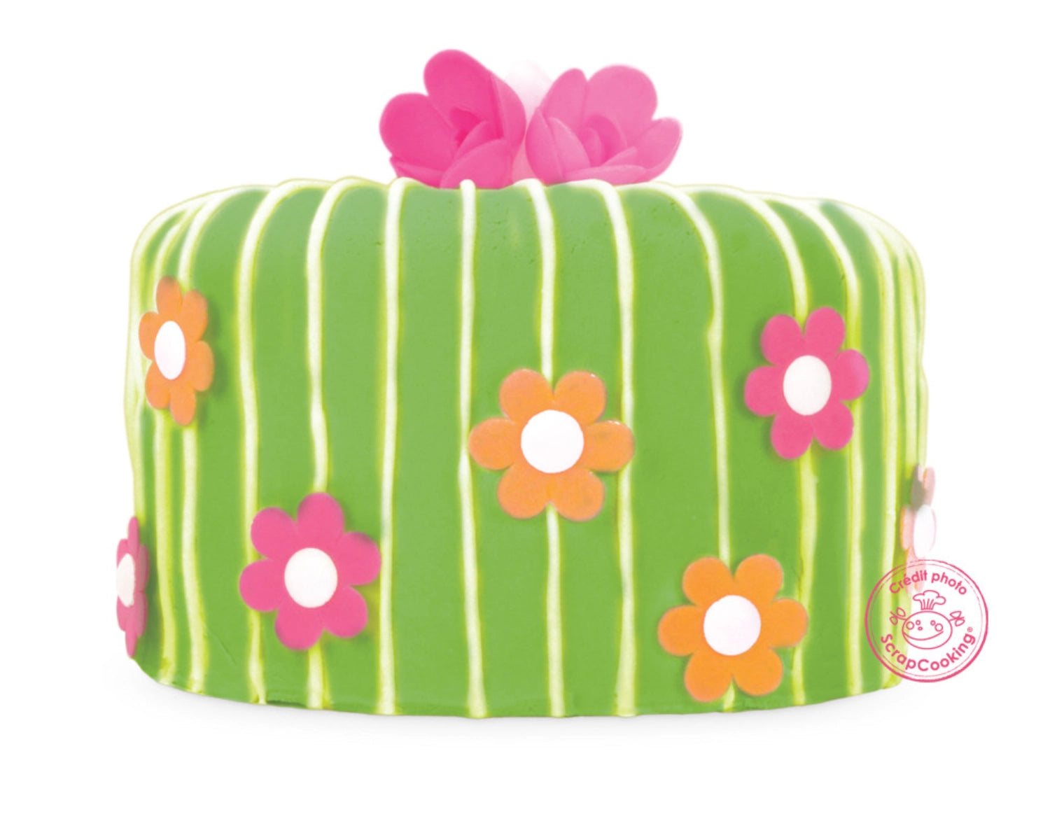 Pâte à sucre arôme vanille vert clair 250g