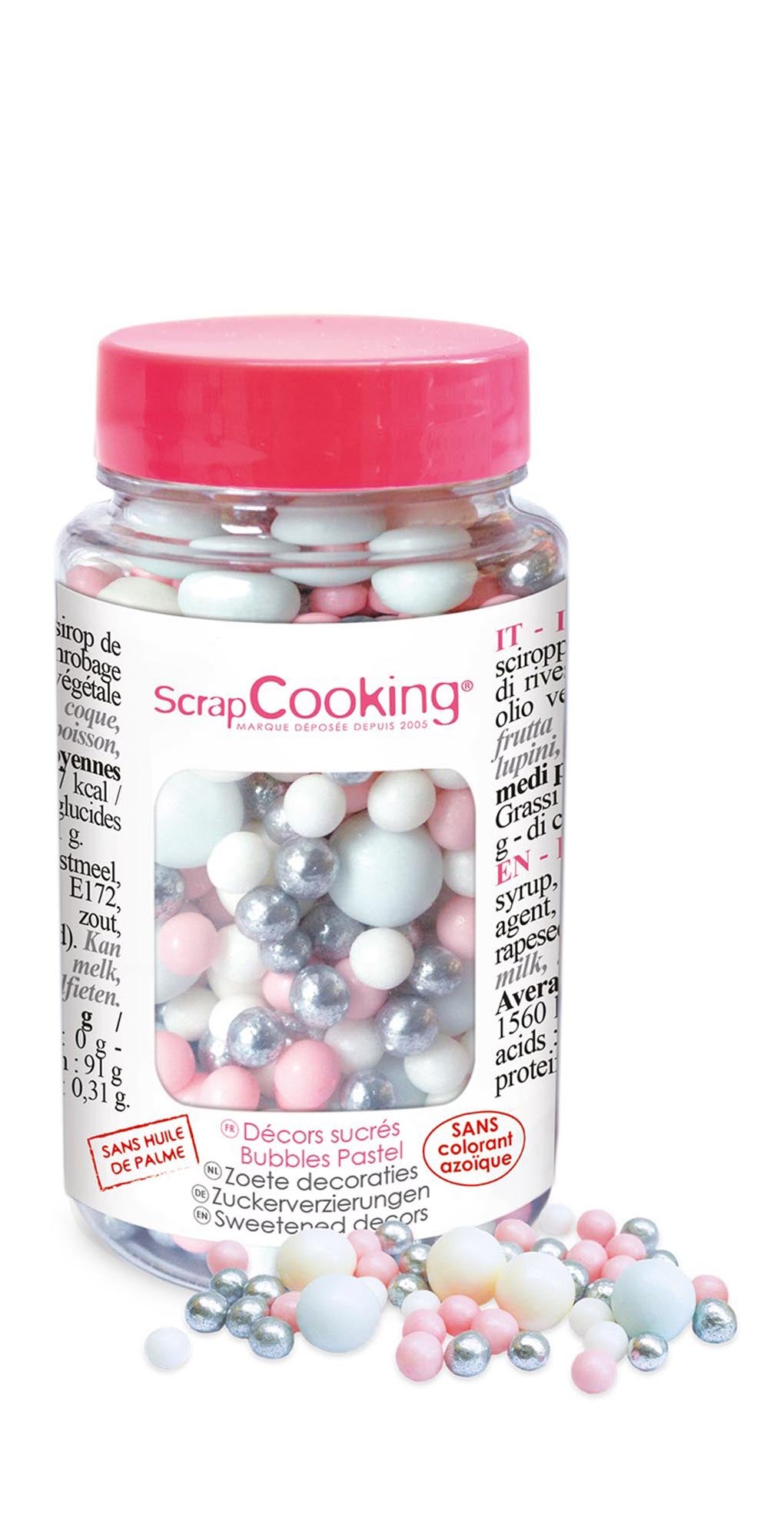 Zarte Zuckerperlen in Pastellfarben für kreative Backideen. Ideal zum Dekorieren von Desserts und perfekt für jeden festlichen Anlass.