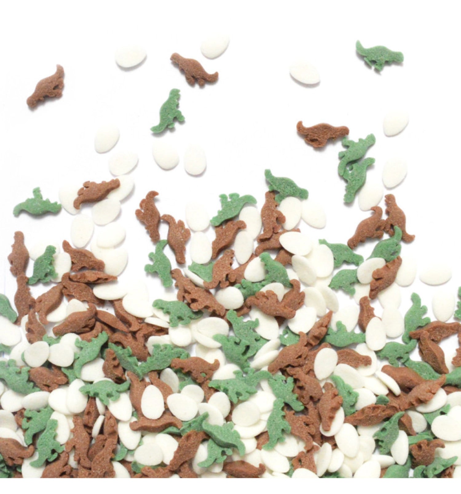 Bunte Deko Zucker Dino 55g von Scrap Cooking, perfekt für kreative Backideen und zur Verzierung von Kuchen und Desserts.