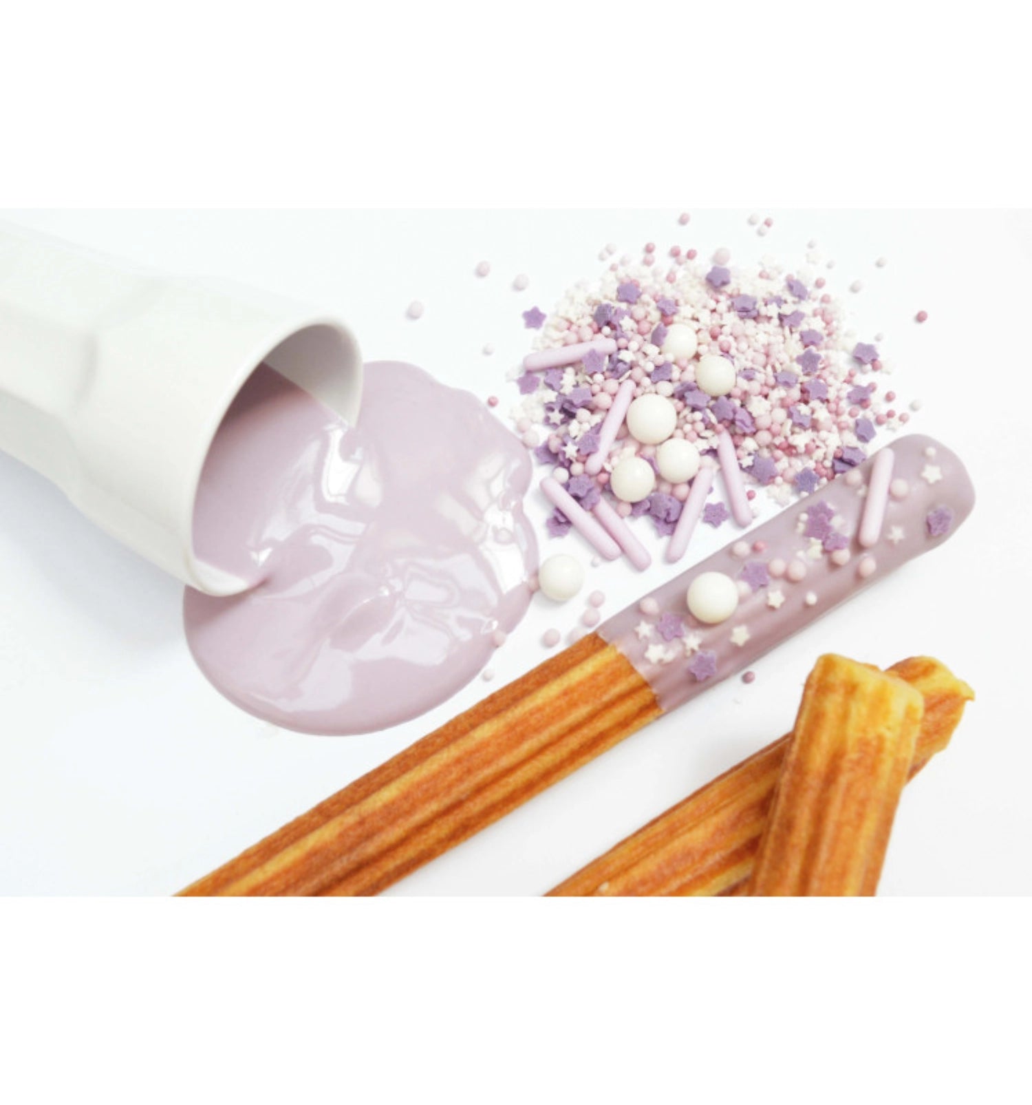 Lila Deko Zucker Mix, 70g, ideal zum kreativen Dekorieren von Kuchen und Süßspeisen für besondere Feierlichkeiten.