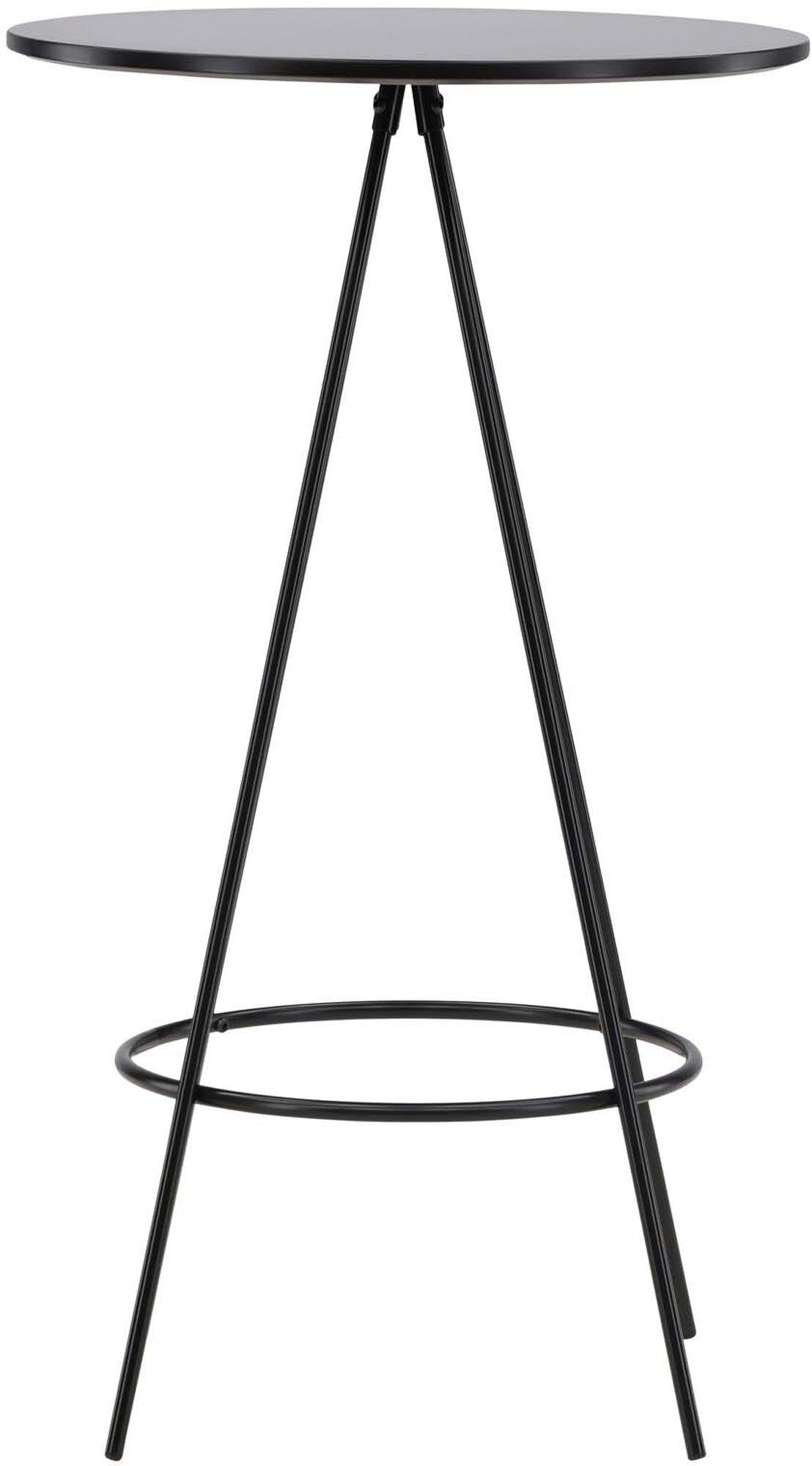 Venture Home Bistro Bartisch: Stilvoller, klappbarer Tisch aus robustem MDF und Stahl, perfekt für gesellige Abende in kleinen Räumen.