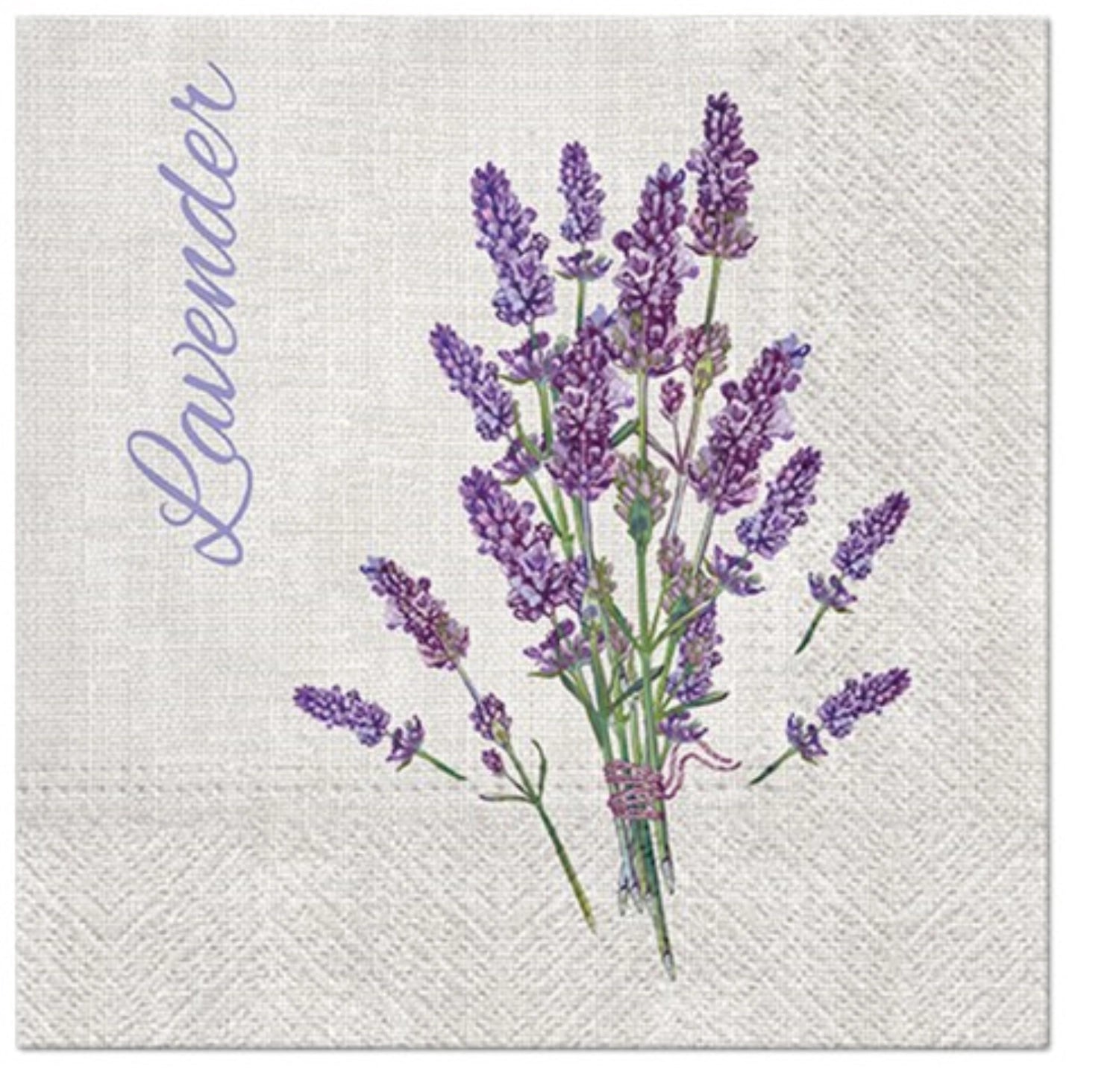 Servietten Lunch 20x Lavendelzweig, 33x33cm in Mehrfarbig präsentiert im Onlineshop von KAQTU Design AG. Servietten ist von PAW