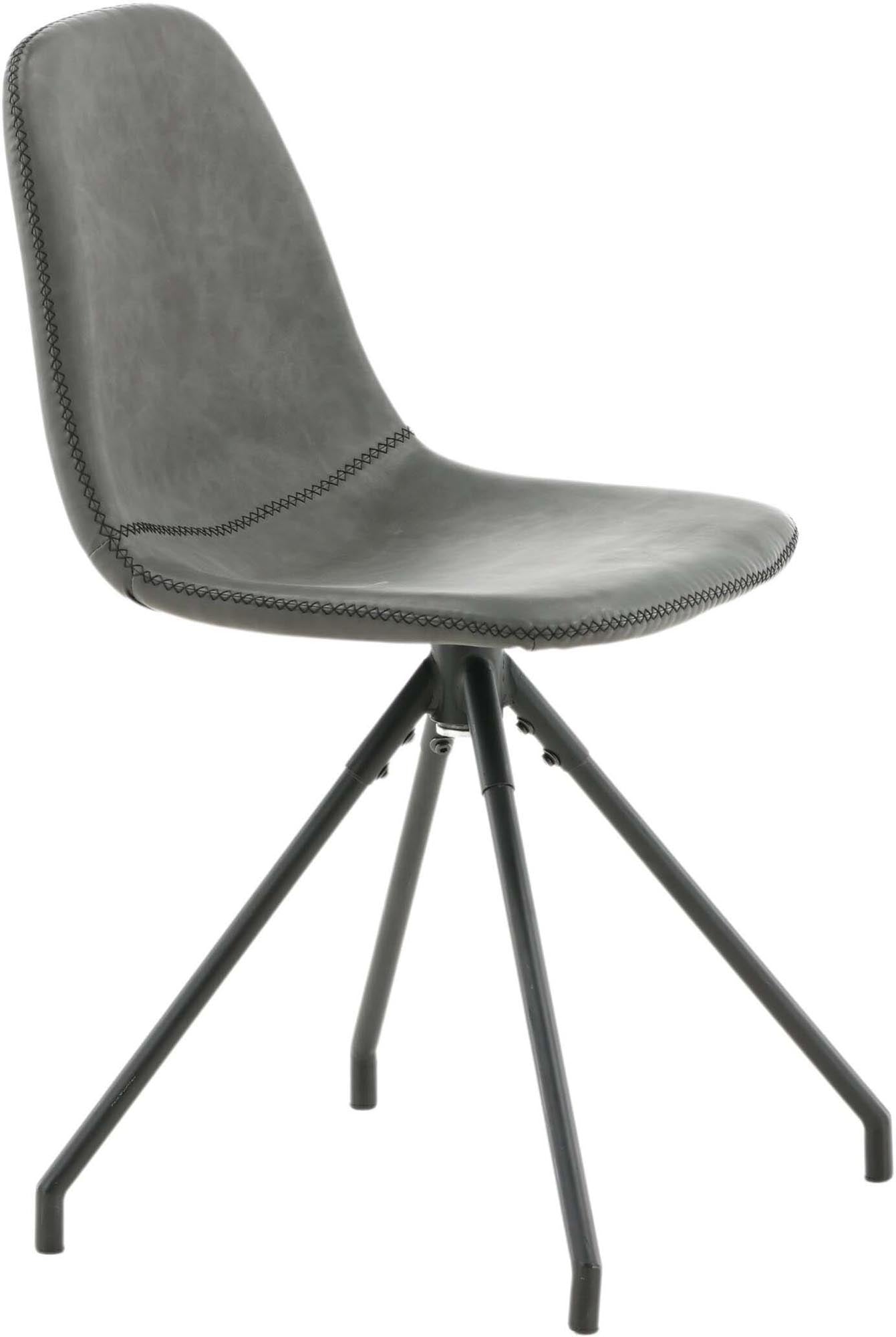 Entdecken Sie den Polar Drehstuhl von Venture Home: stilvoll, drehbar, mit pflegeleichtem Kunstleder und robustem Metallrahmen – perfekt für Ihr Esszimmer!