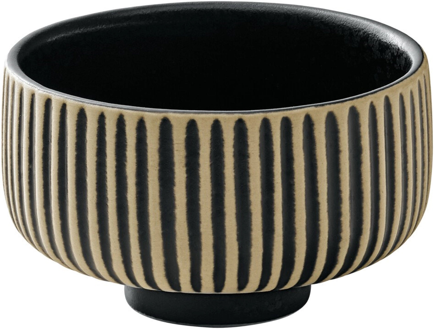 Playground Nara bowl relief black white D8cm 0.12lt