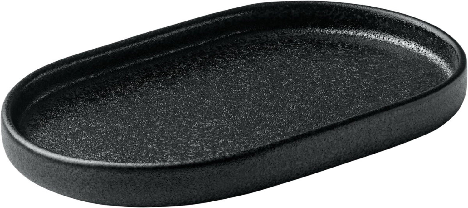 Terrain de jeu nara platte ovale noir 18cm