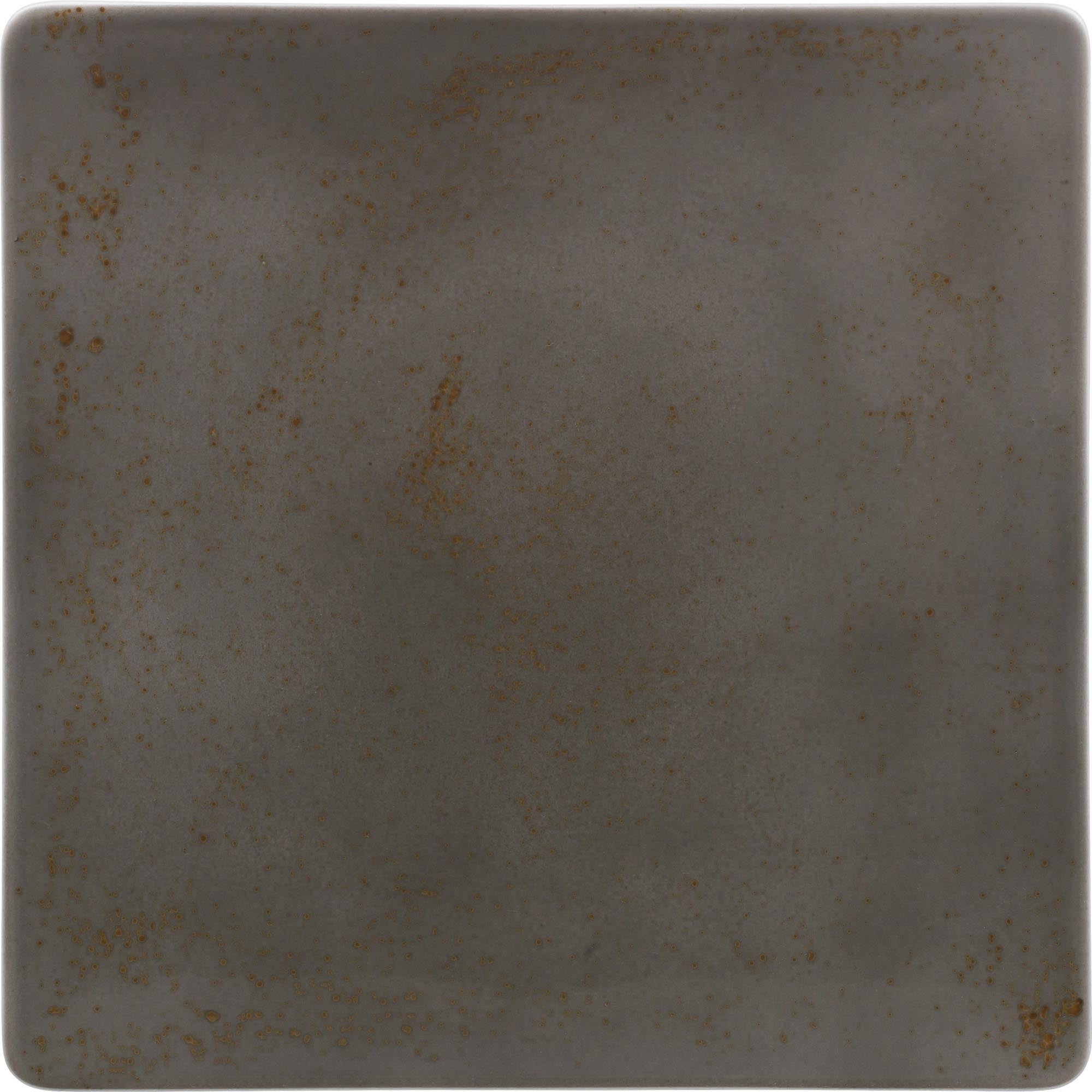 Entdecken Sie den Pottery Unique Darkgrey Teller von Schönwald: quadratisch, 27 cm, aus hochwertigem Porzellan, spülmaschinenfest und modern.