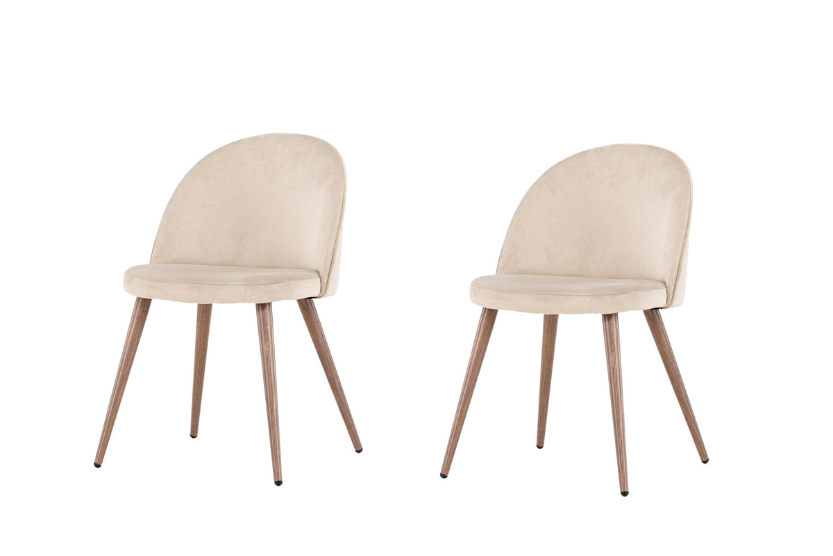 Velvet Esszimmerstuhl in Beige präsentiert im Onlineshop von KAQTU Design AG. Schalenstuhl ist von Venture Home