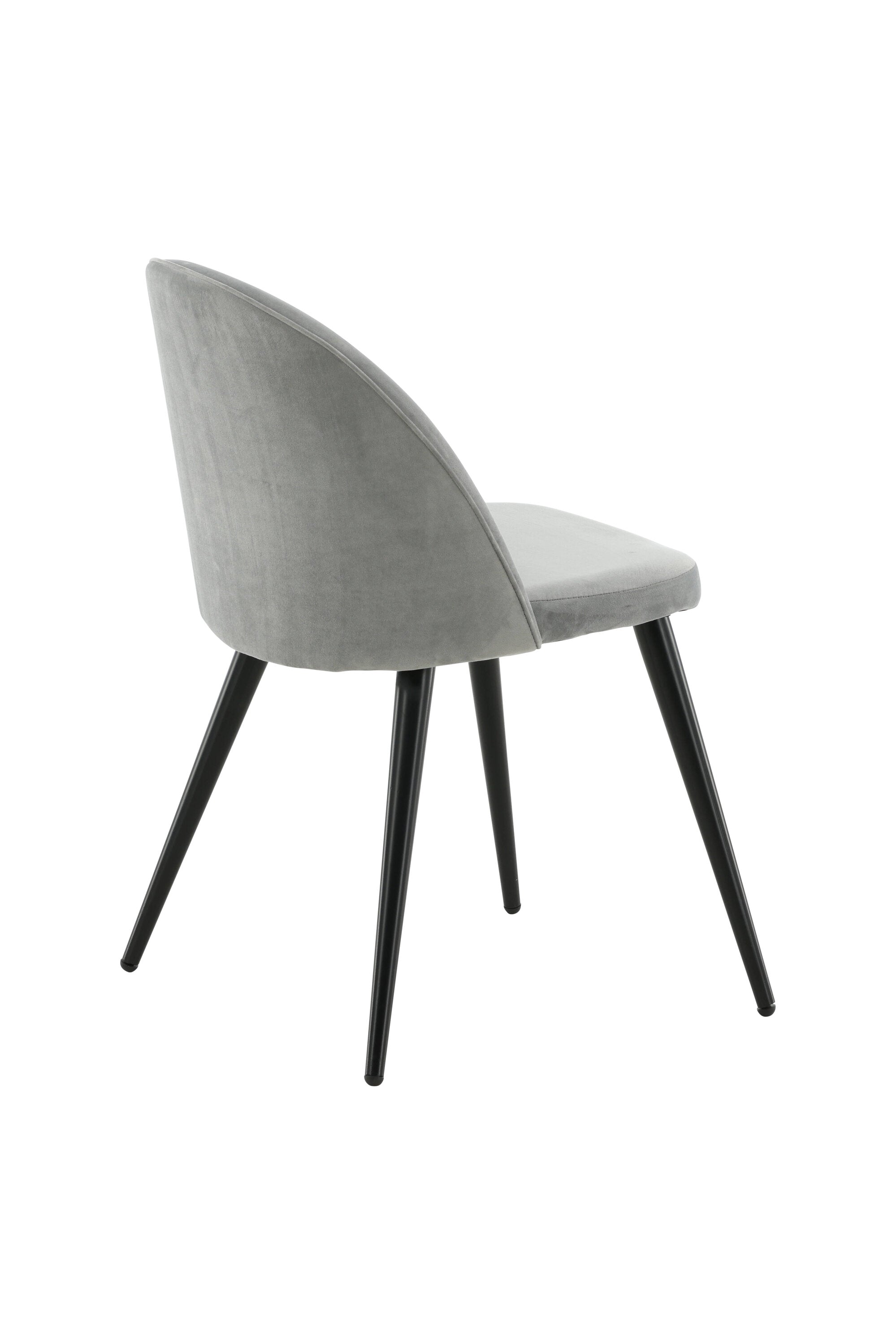 Velvet Stuhl in Hellgrau/Schwarz präsentiert im Onlineshop von KAQTU Design AG. Schalenstuhl ist von Venture Home